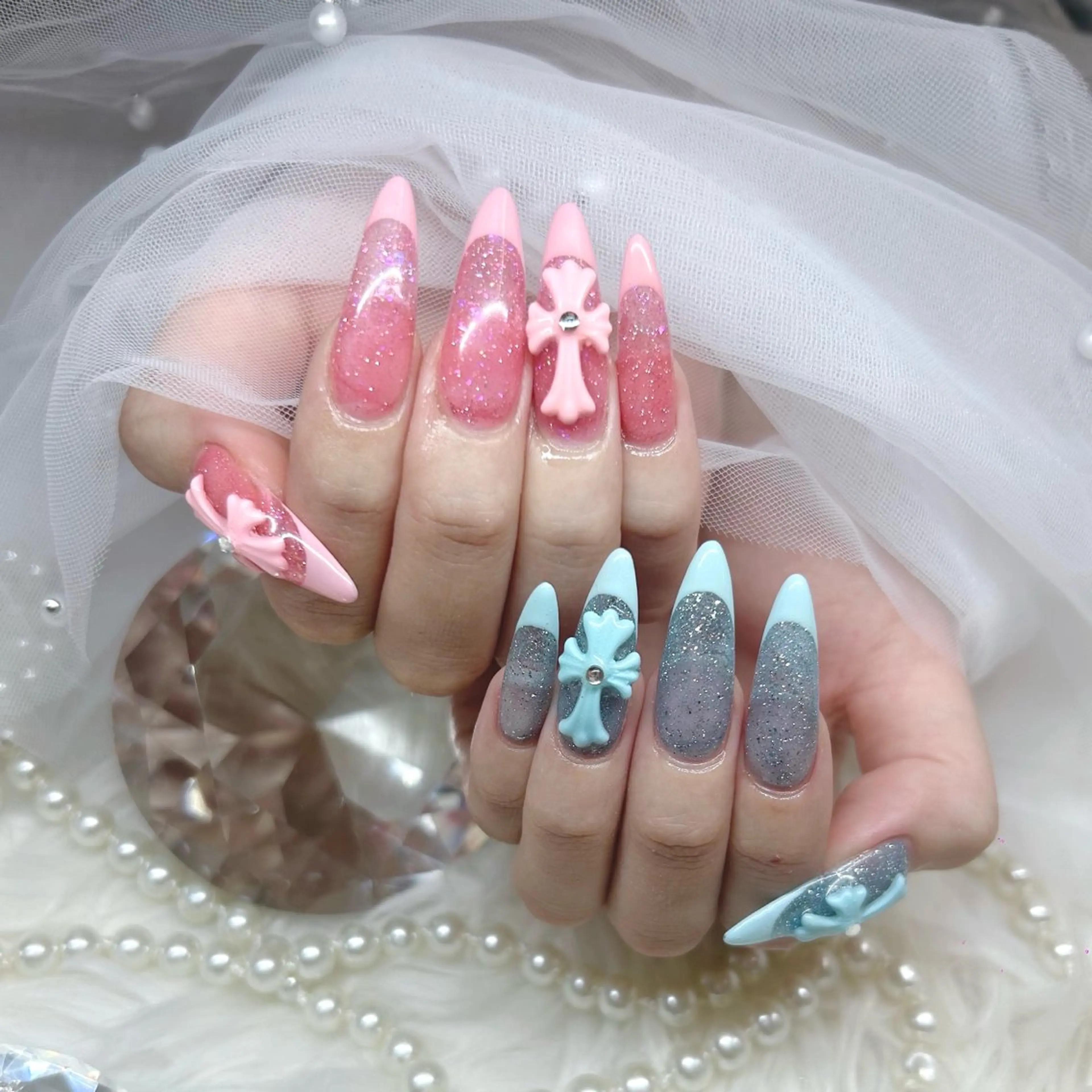 ロング ハンドネイル Nailsalon Angeのネイルデザイン