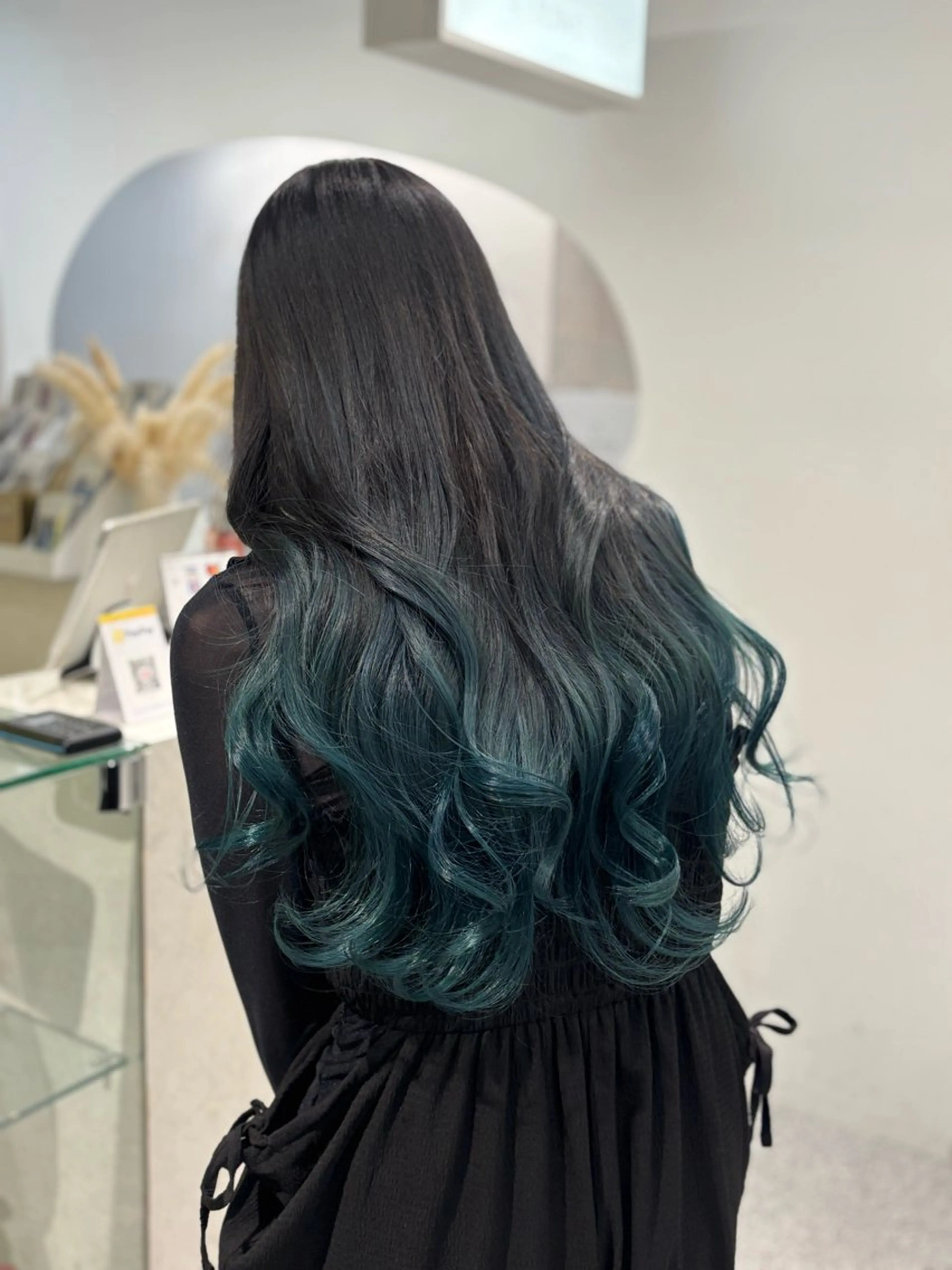 ロング ヘアカラー トリートメント 韓国レイヤー/ヘア カラー🎀ayamiのヘアスタイル