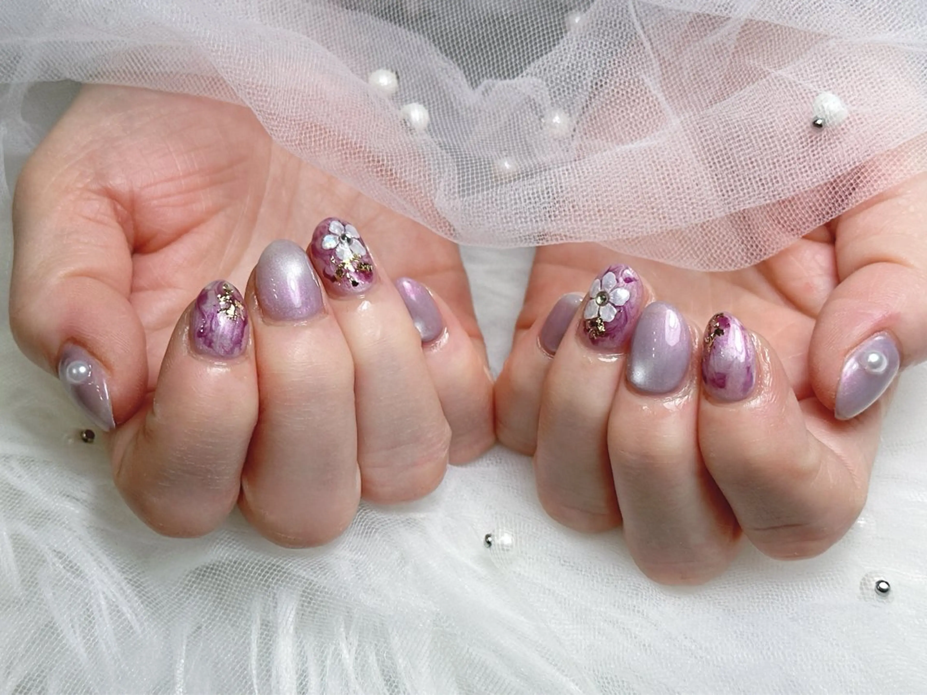 ネイル ハンドネイル 【Eclat ｴｸﾗ】nail＆beauty所属・Eclat〔ｴｸﾗ〕 MOEKA𝜗𝜚*のネイルデザイン