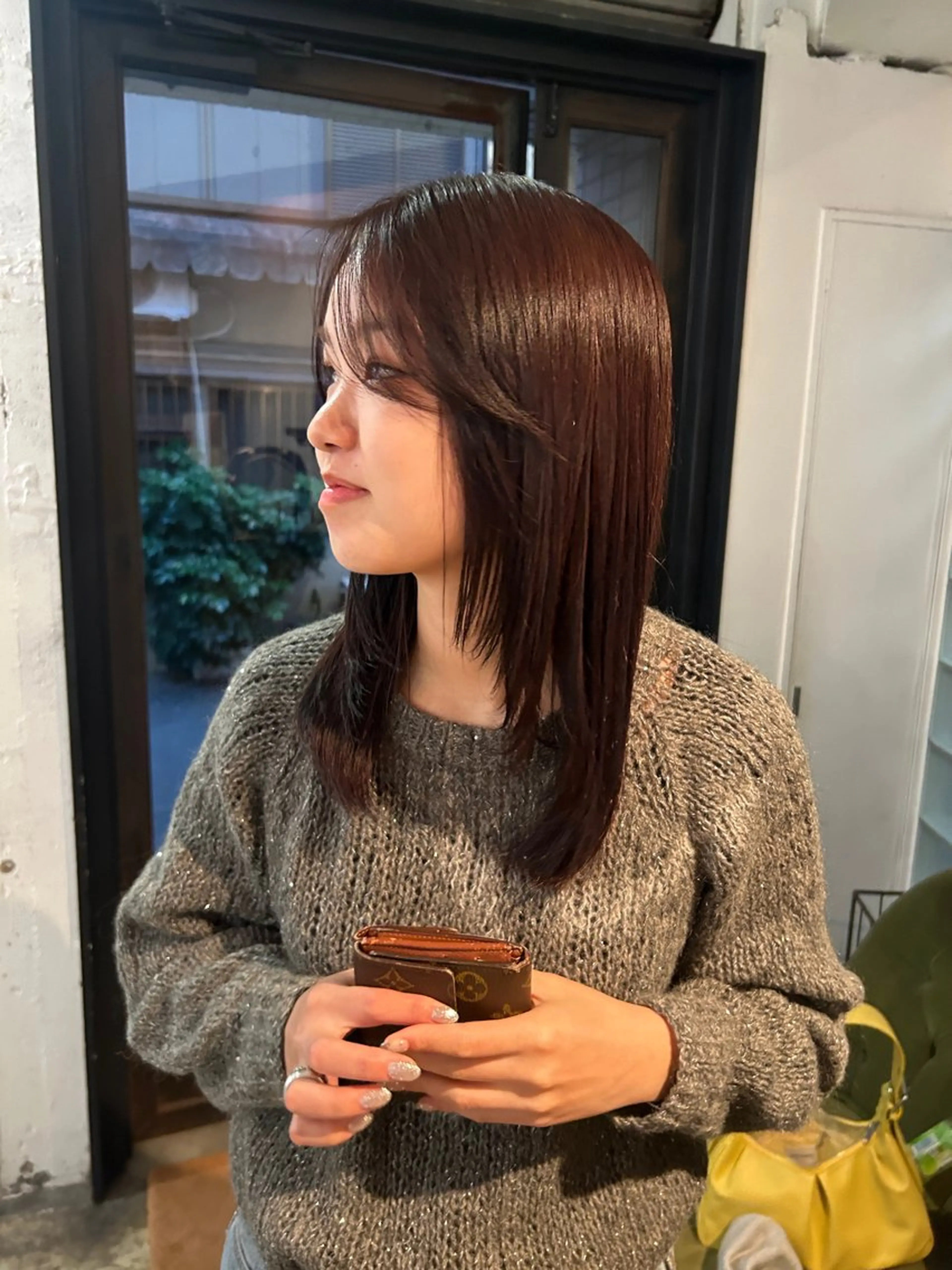 セミロング 顔まわりレイヤー 顔周りカット レイヤーカット kauti 池袋店所属・メンズカット🍀 かねだしおりのヘアスタイル