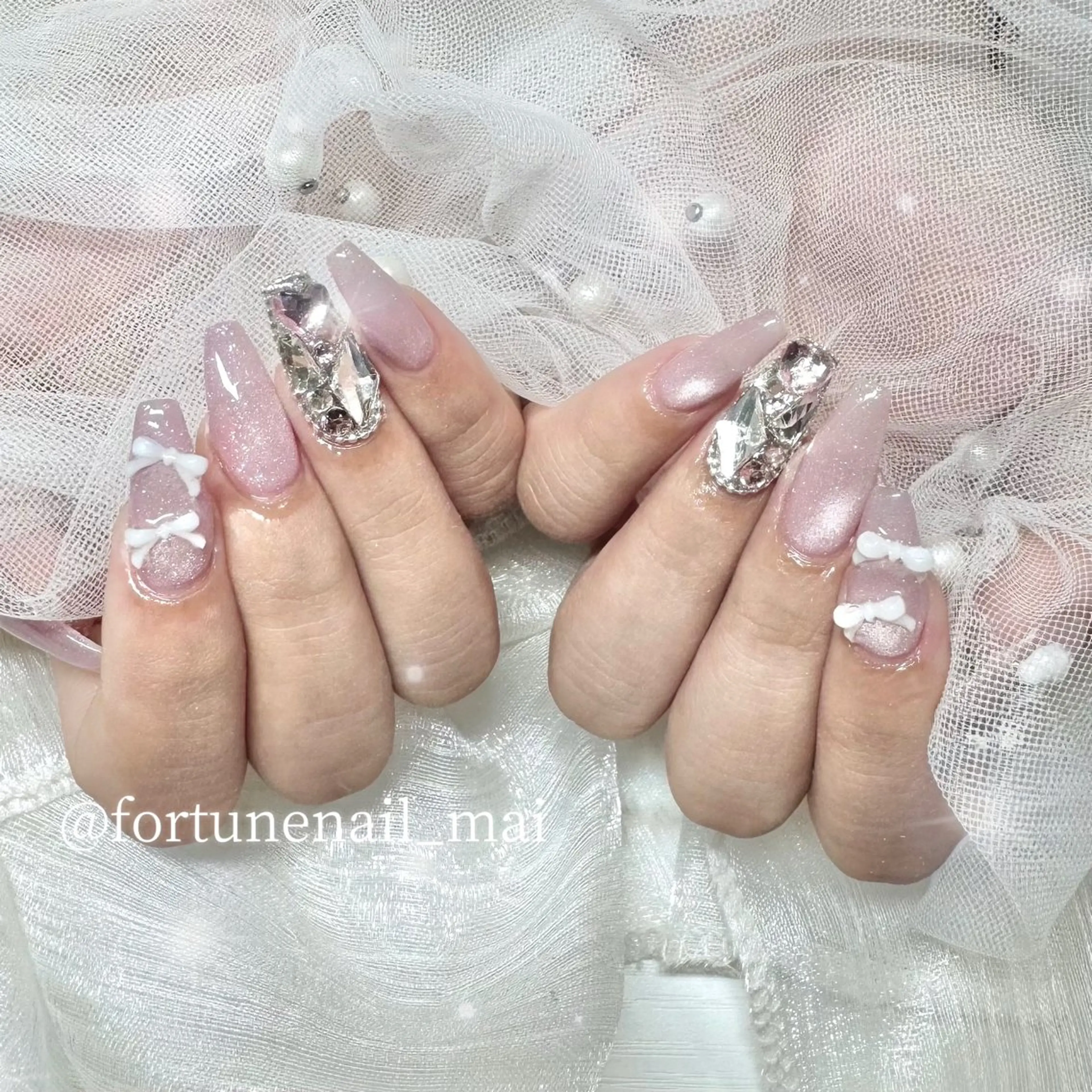 ネイル ハンドネイル 🎀Mai 🎀最短1/12🈳のネイルデザイン