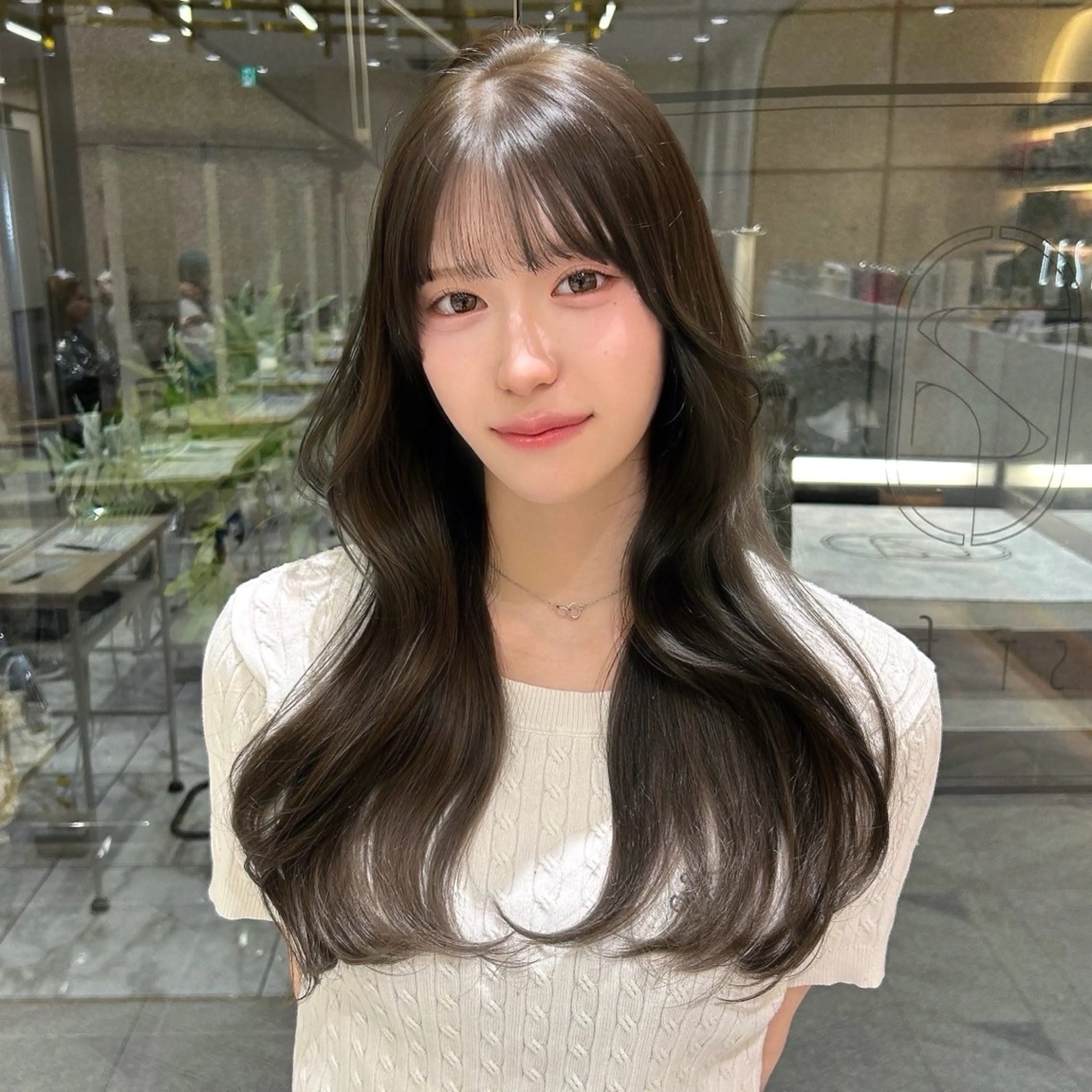 ロング カラー 透明感カラー ヘアカラー 🇰🇷韓国スタイル /束間まつげ🎀ミキのマツエク・マツパデザイン