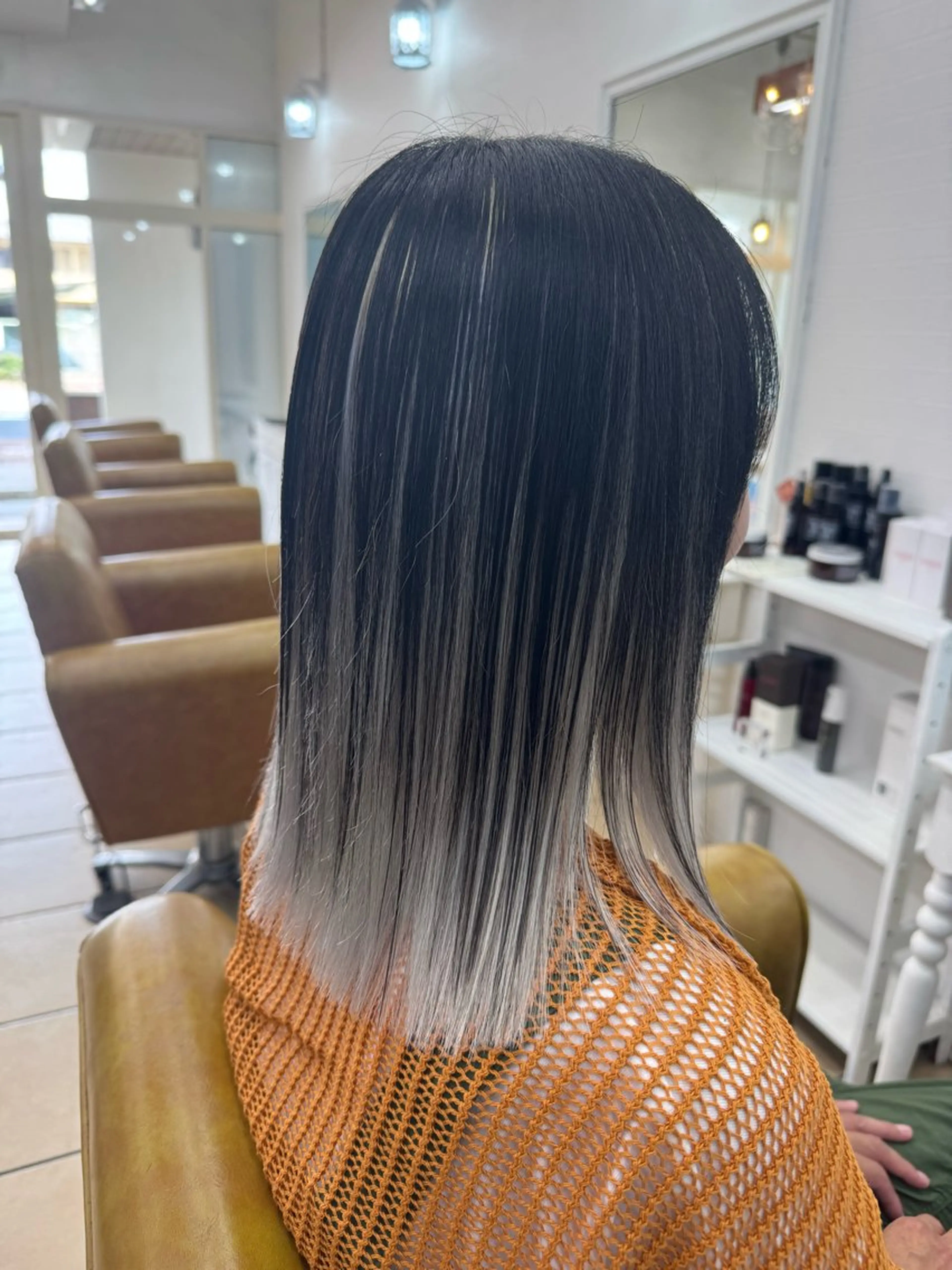 ミディアム カット ヘアカラー graspedia 【グラス・ペディア】所属・グラスぺディア/宇品 あゆみのヘアスタイル