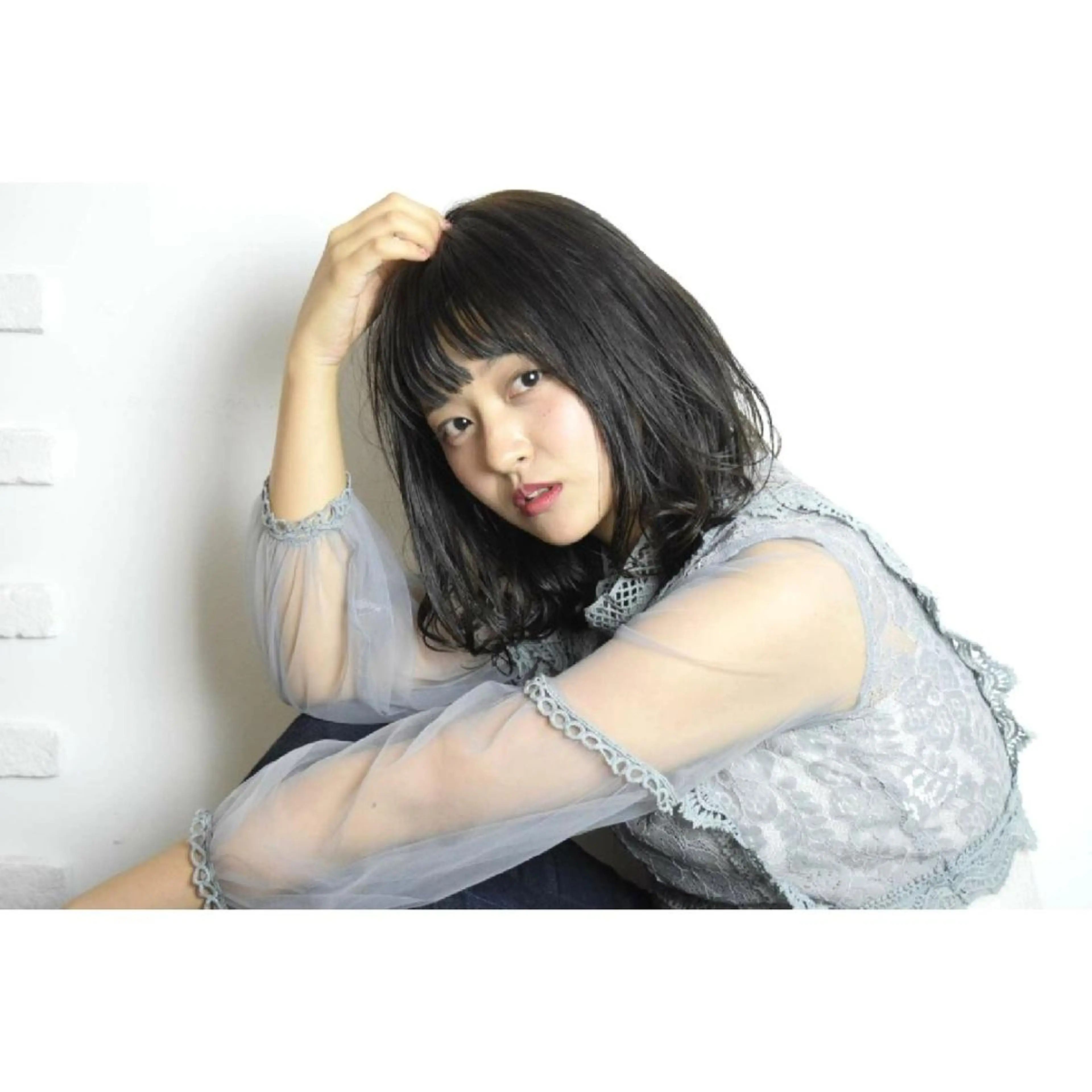 ミディアム カラー パーマ hair design BEER所属・みなみ ゆうすけのヘアスタイル