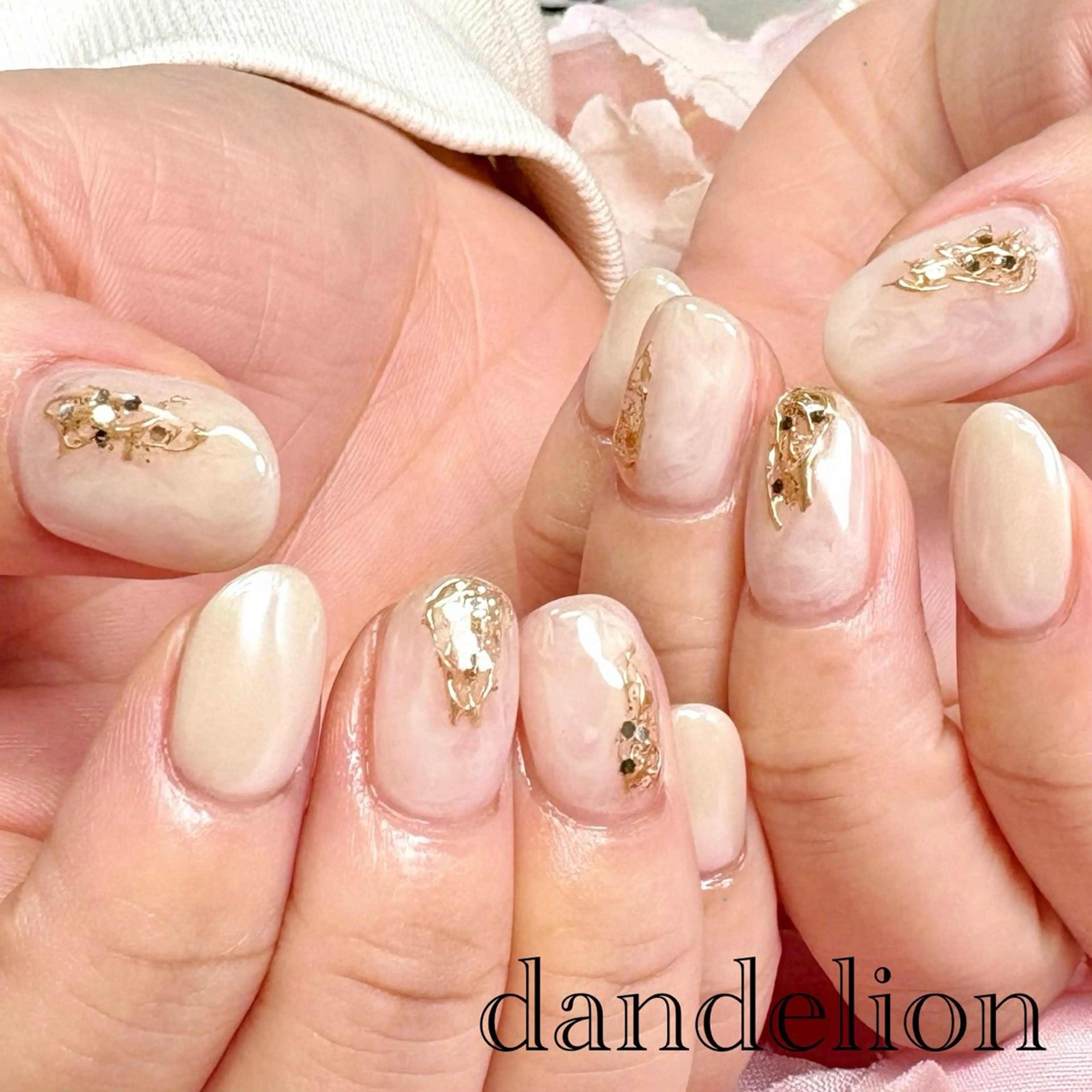 ネイル ハンドネイル ハンドケア dandelion ダンデライオンのネイルデザイン