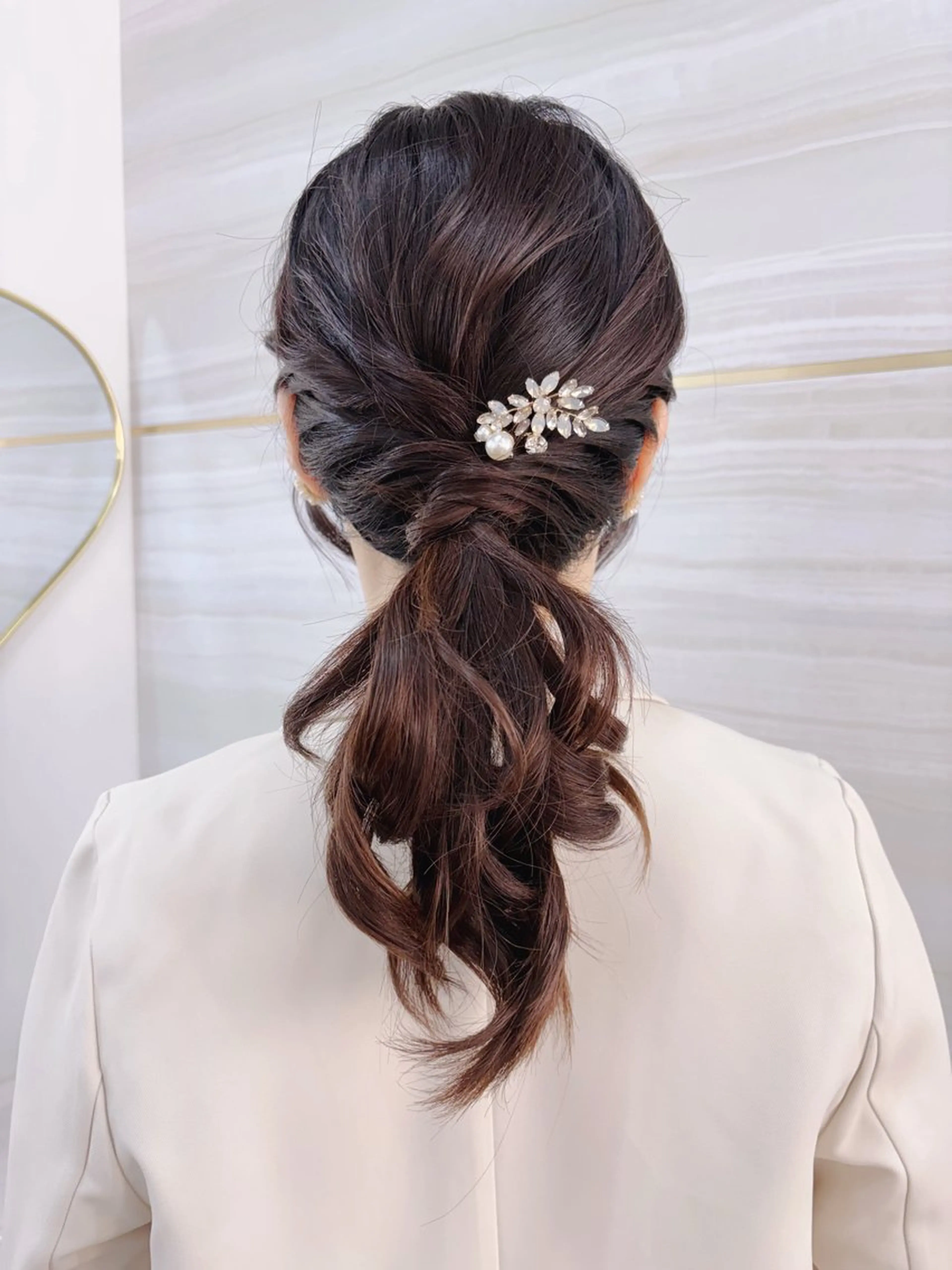 セミロング ヘアアレンジ elu あやね‎🤍🫧のヘアスタイル