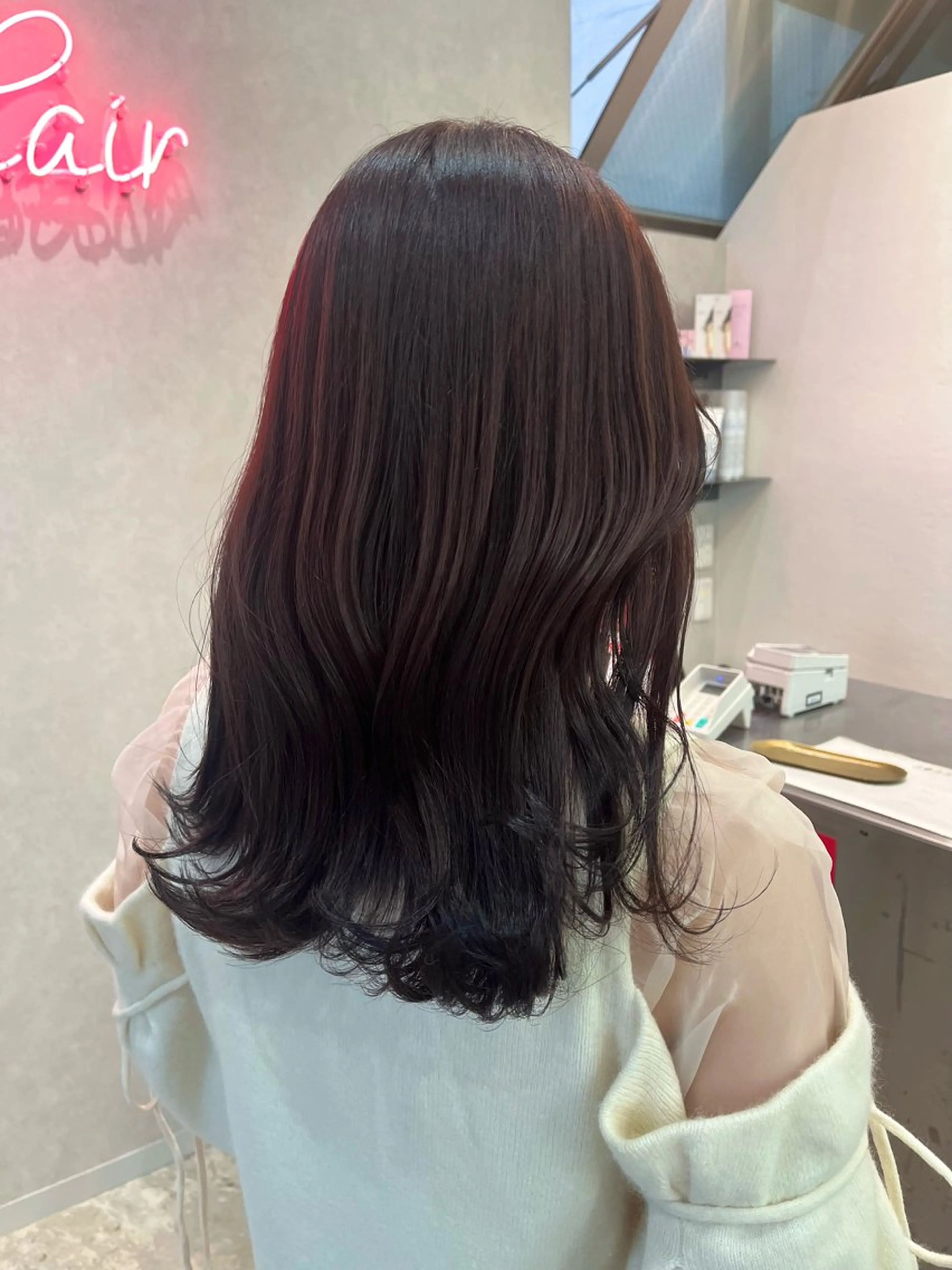 ミディアム カラー 🪽髪質改善ストレー ト🤍美羽🤍のヘアスタイル