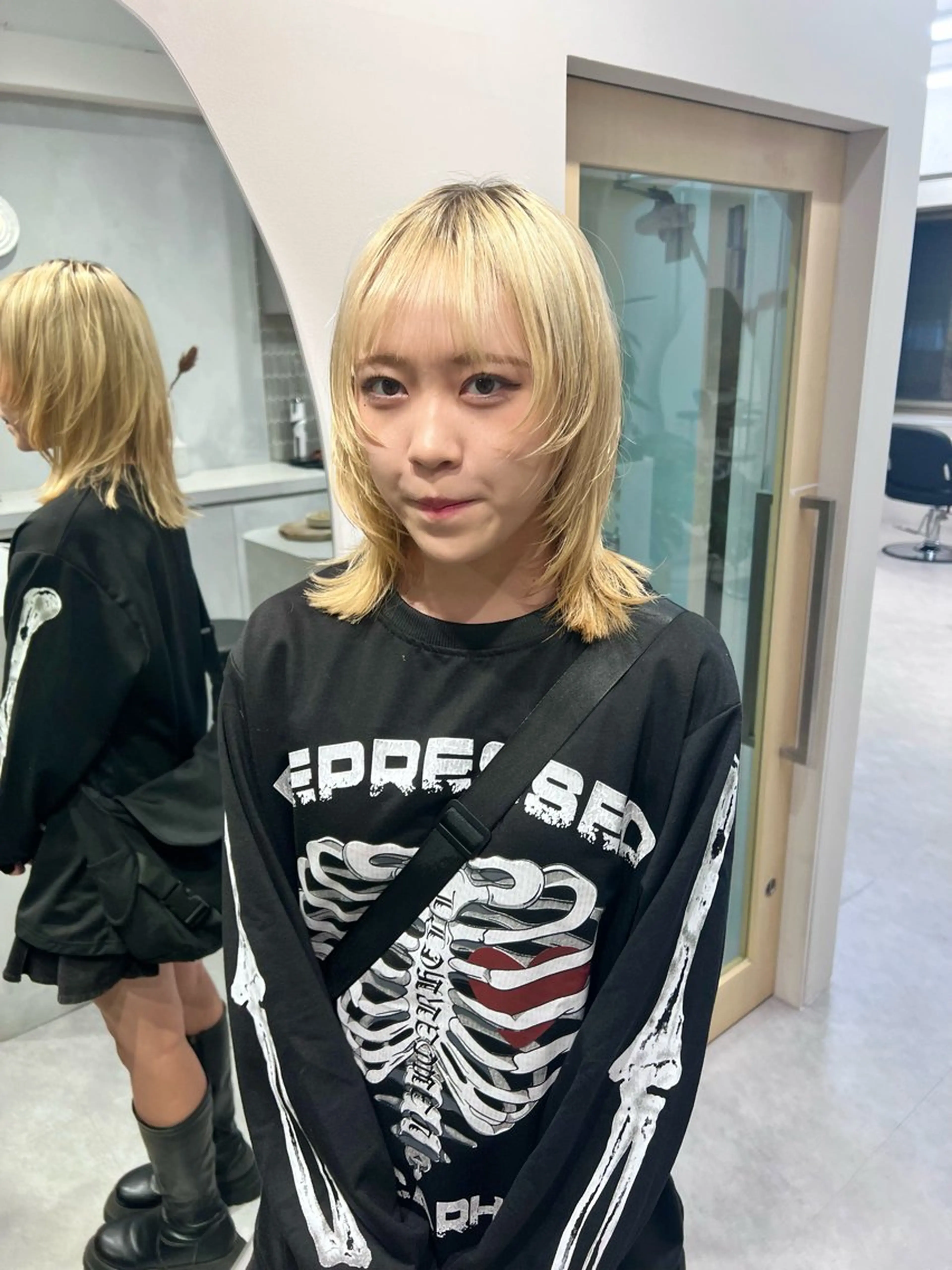 ミディアム ウルフカット レイヤーカット 古川洋之のヘアスタイル