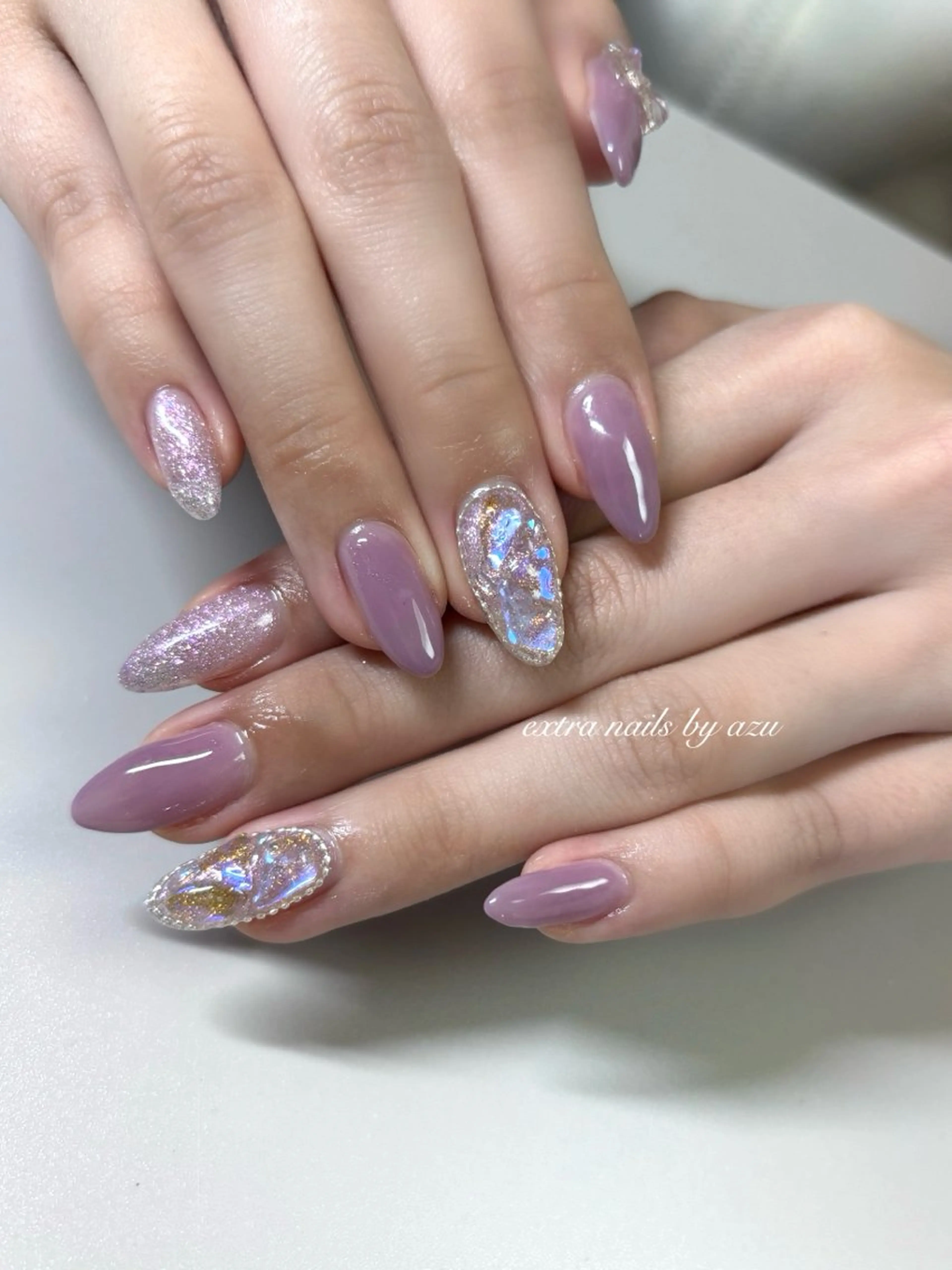 ネイル キラキラネイル ハンドネイル extranails ／lemellaのネイルデザイン