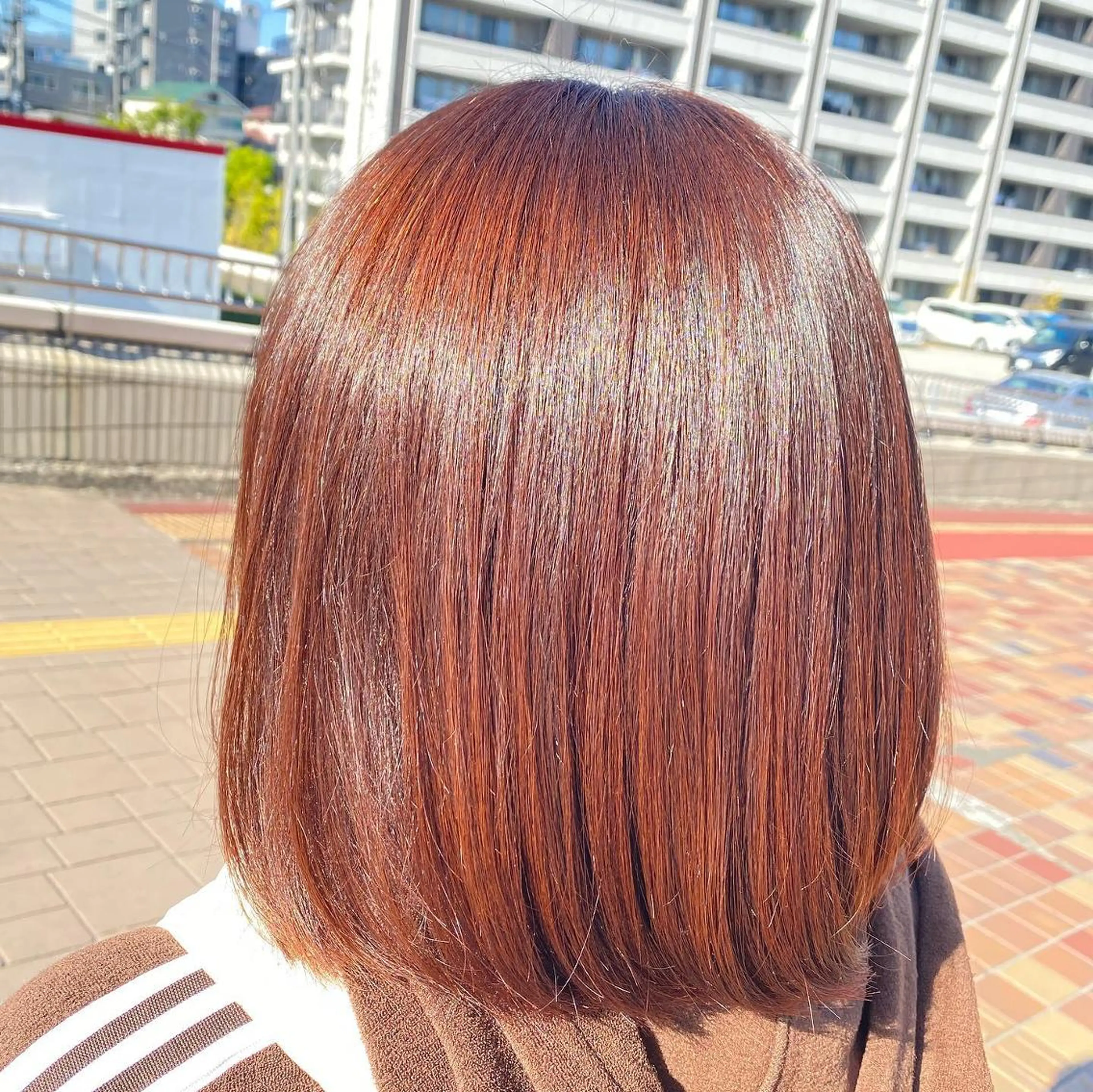 ミディアム 髪質改善 縮毛矯正 トリートメント 酸熱トリートメント Shikota Nagisaのマツエク・マツパデザイン