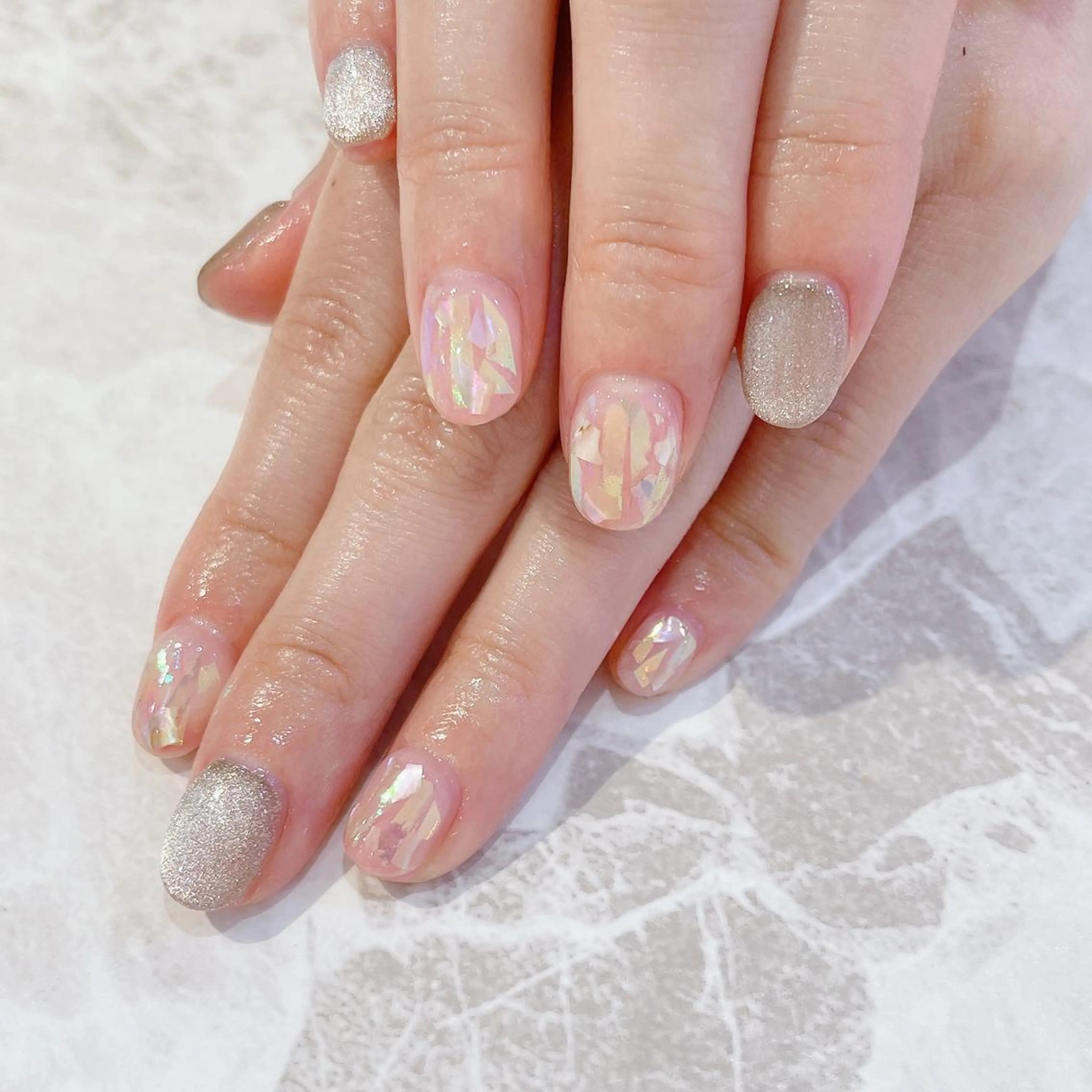 ネイル オーロラネイル マグネットネイル Nailsalon Julius luna所属・Juliusluna FUZUKIのネイルデザイン