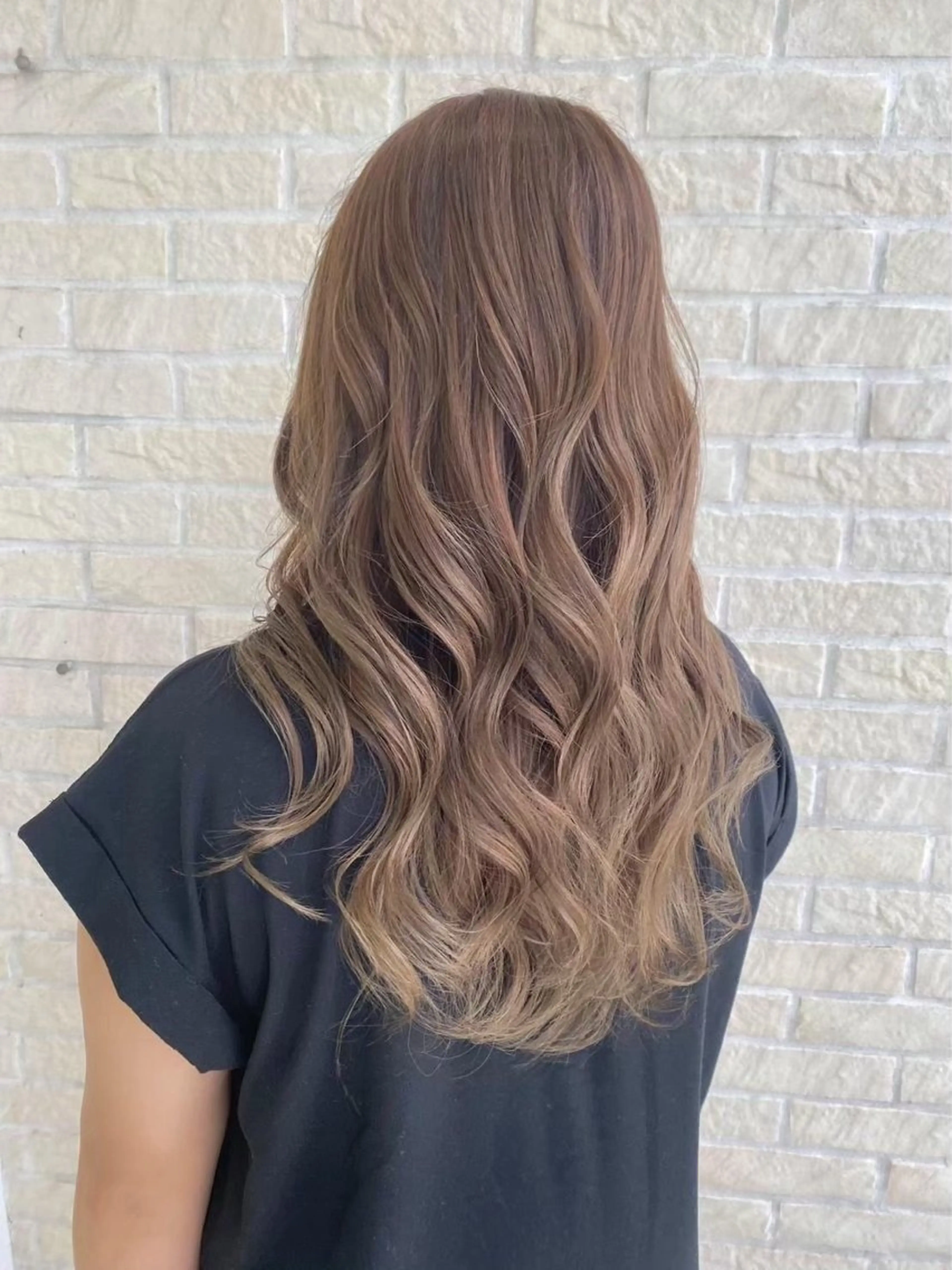 セミロング 暖色🍒艶カラー✨️ コウセイのヘアスタイル