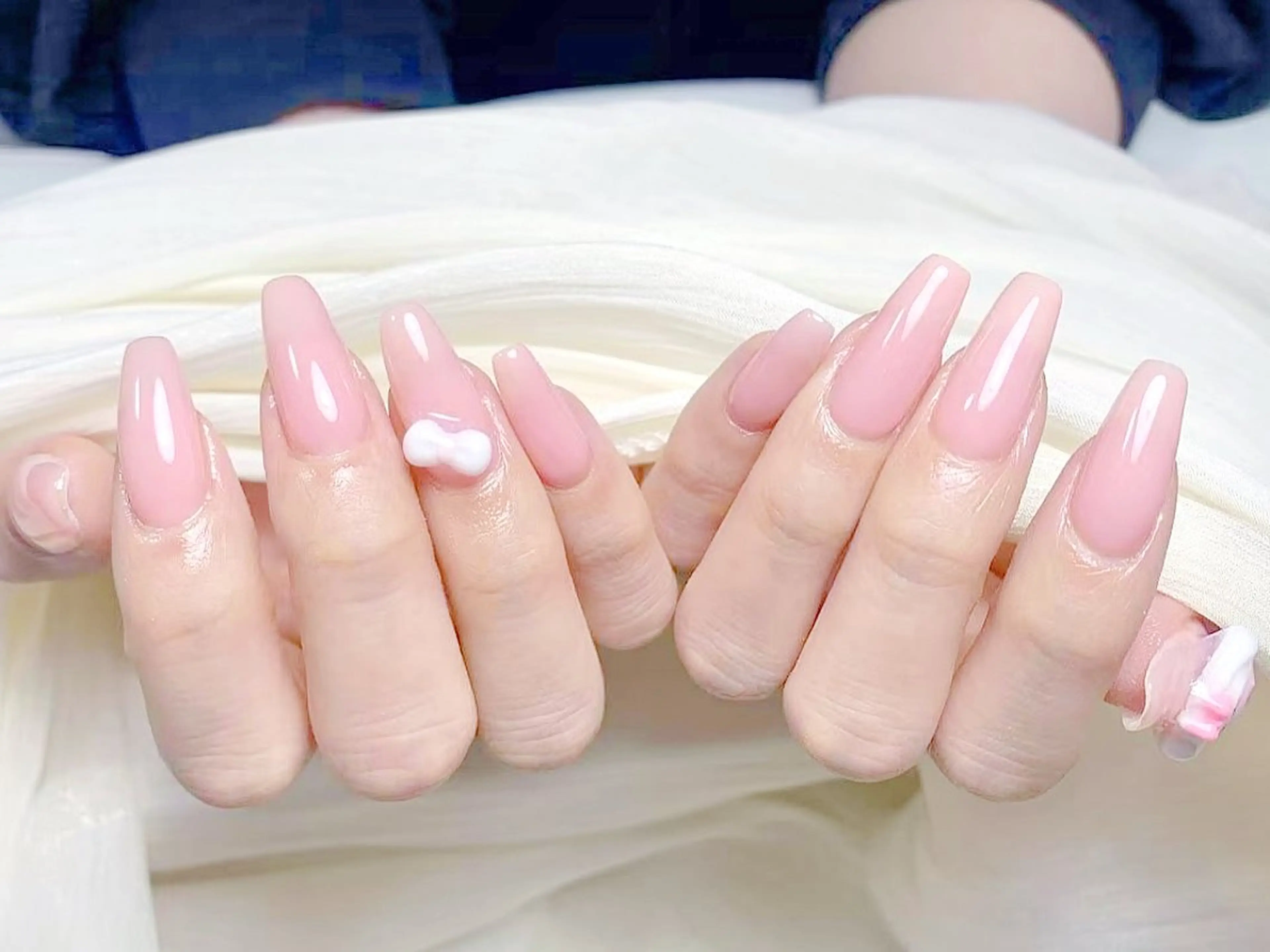 ネイル チークネイル 長さ出し フレンチネイル グラデーション マグネットネイル ハンドネイル ハンドケア 💕Dreamy KIYO💕のネイルデザイン