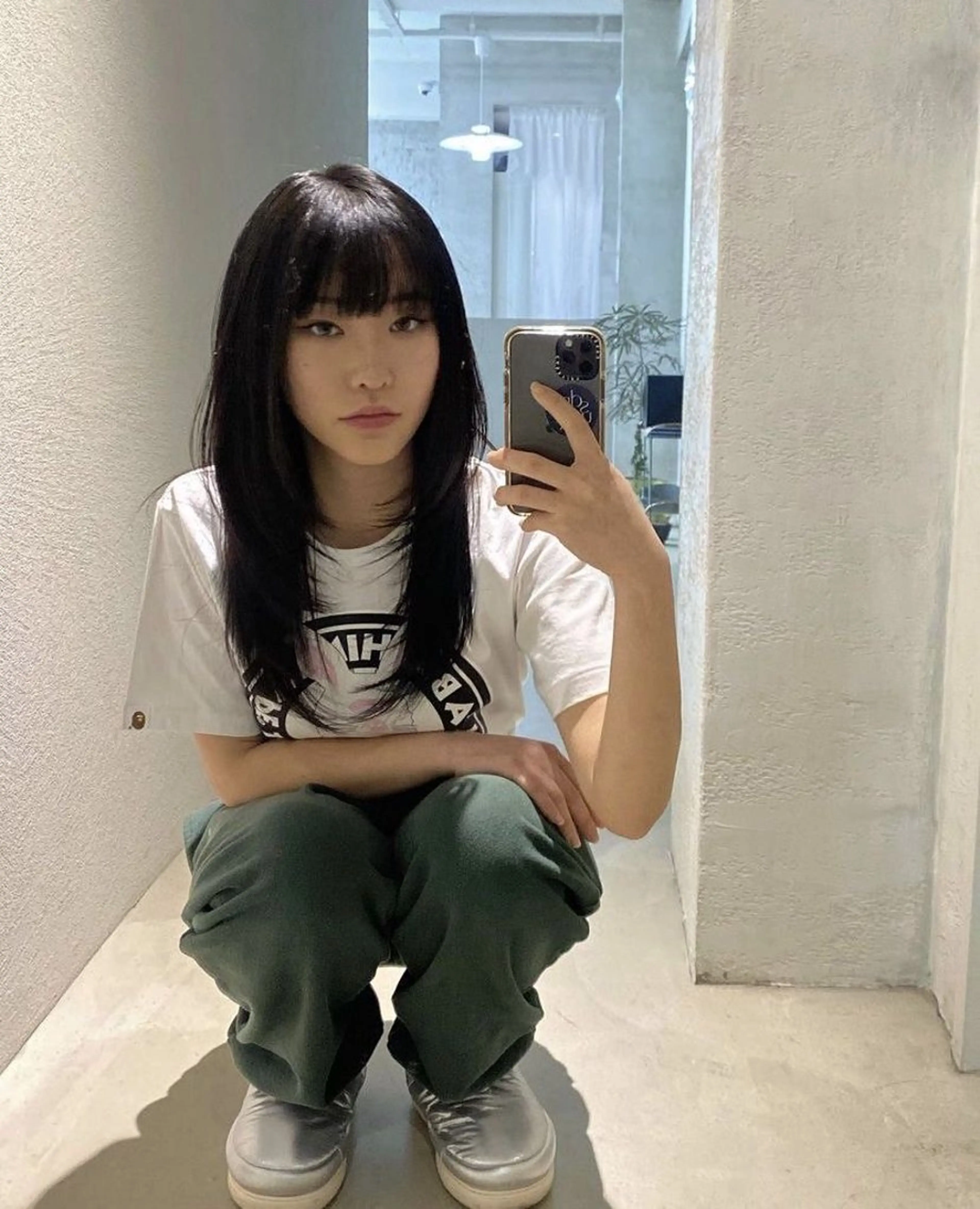 ロング カラー ヘアアレンジ ロングレイヤー くびれヘア 顔まわりレイヤー 韓国風ヘア くびれレイヤー ショートヘア原宿 fifth コシのヘアスタイル