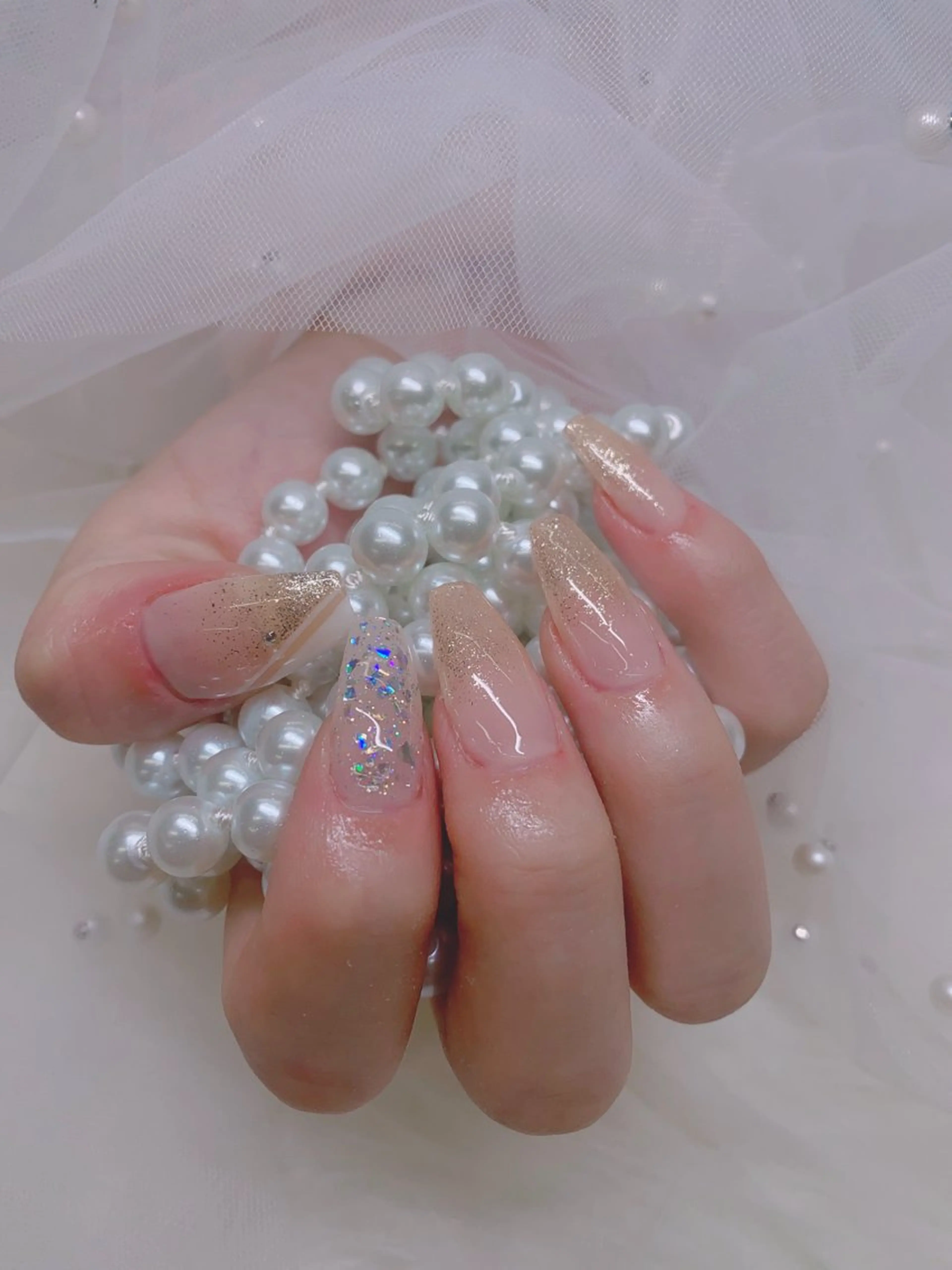 ネイル ETERNA Nail 銀座店【パラジェル/フィルイン/チップ長さだし/マグネット/ニュアンス】所属・ア カリのネイルデザイン