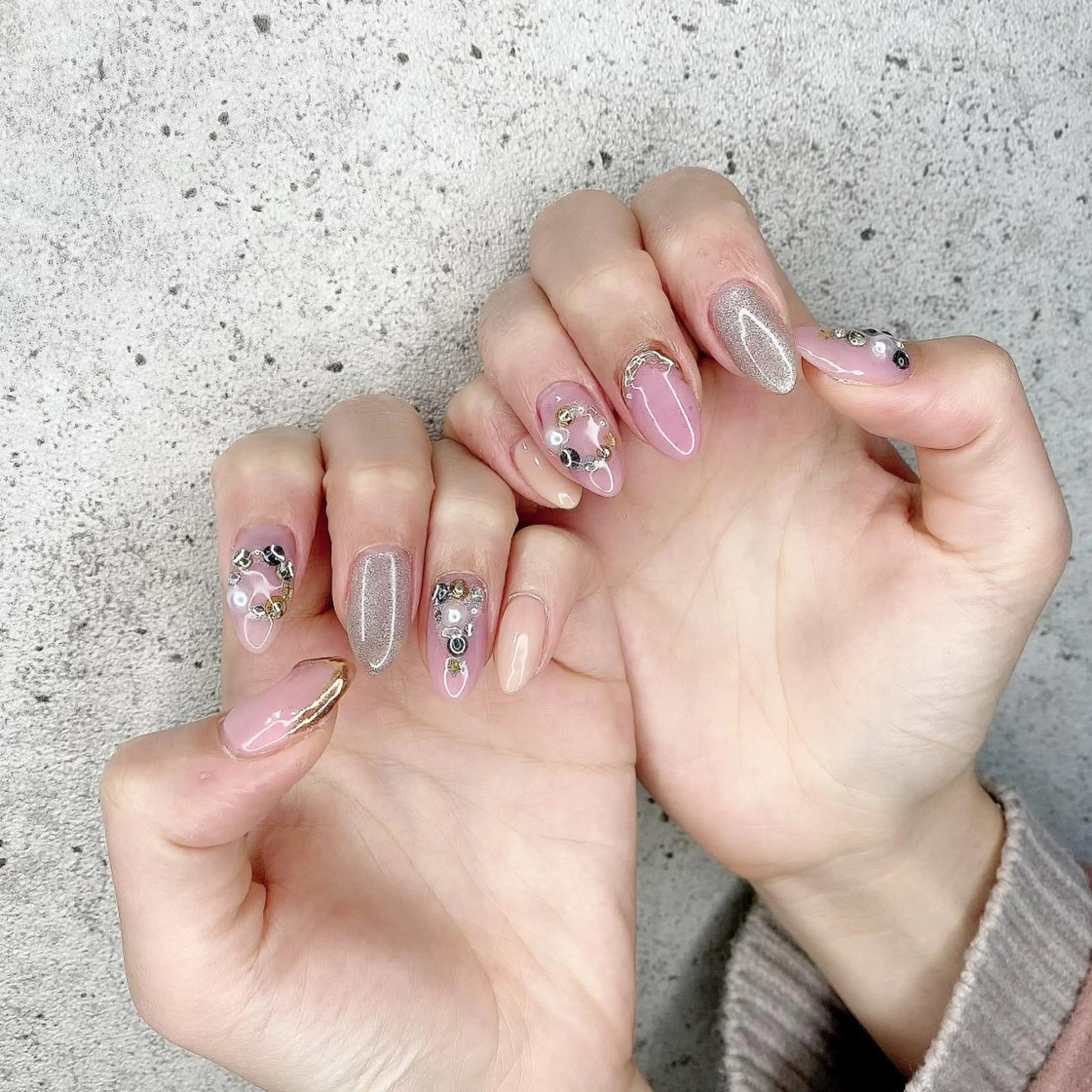 セミロング カラー パーマ ヘアアレンジ メンズ キッズ ネイル マツエク・マツパ Salon Ｋのネイルデザイン