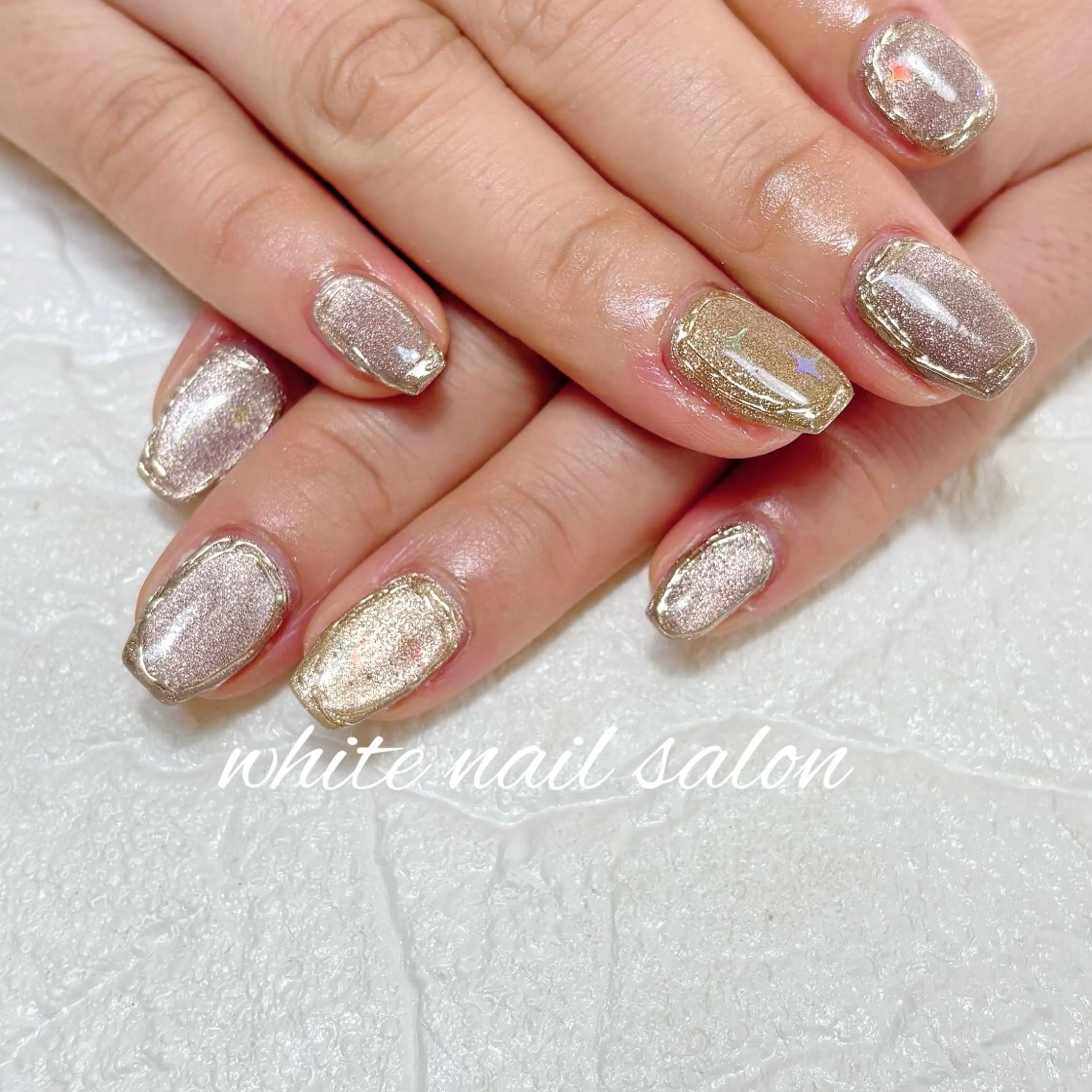 ネイル フットネイル 持ち込み ハンドネイル white nail salonのネイルデザイン