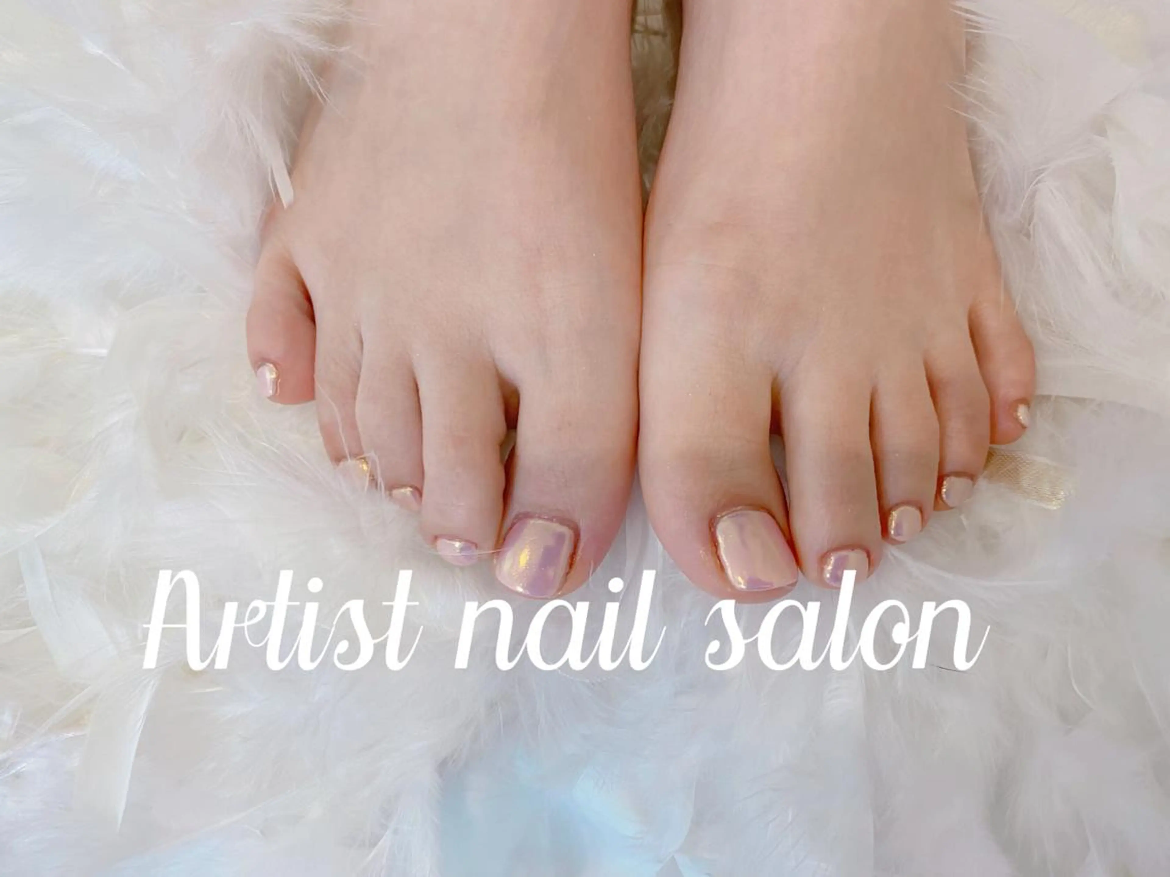 ネイル ミラーネイル ワンカラーネイル 小林 凛のネイルデザイン