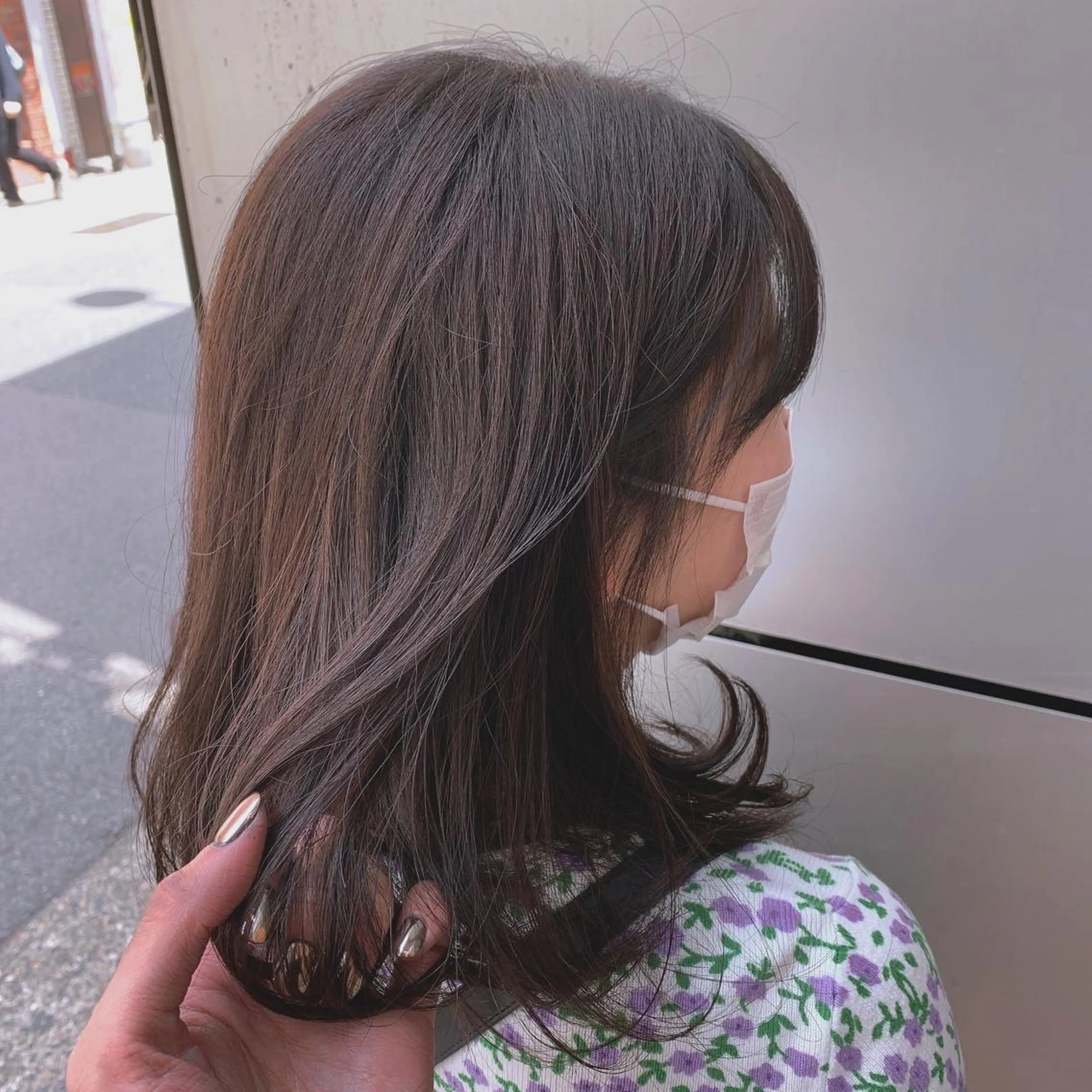 ミディアム カラー ブラウンカラー ヘッドスパ/栄 /久屋大通/岡戸のヘアスタイル
