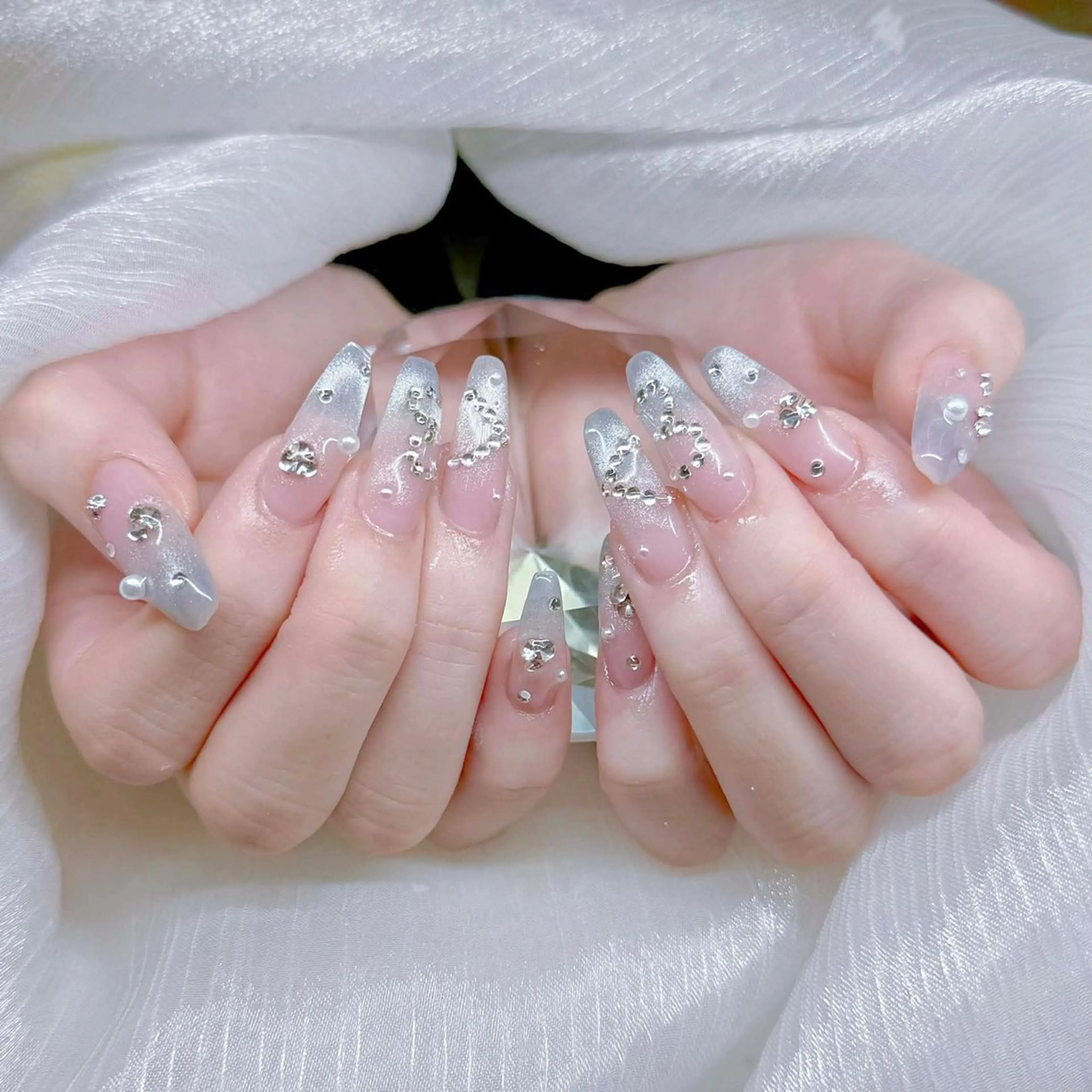 ネイル オーロラネイル ブラウン チークネイル フットネイル フレンチネイル ハンドネイル Ni Niのネイルデザイン