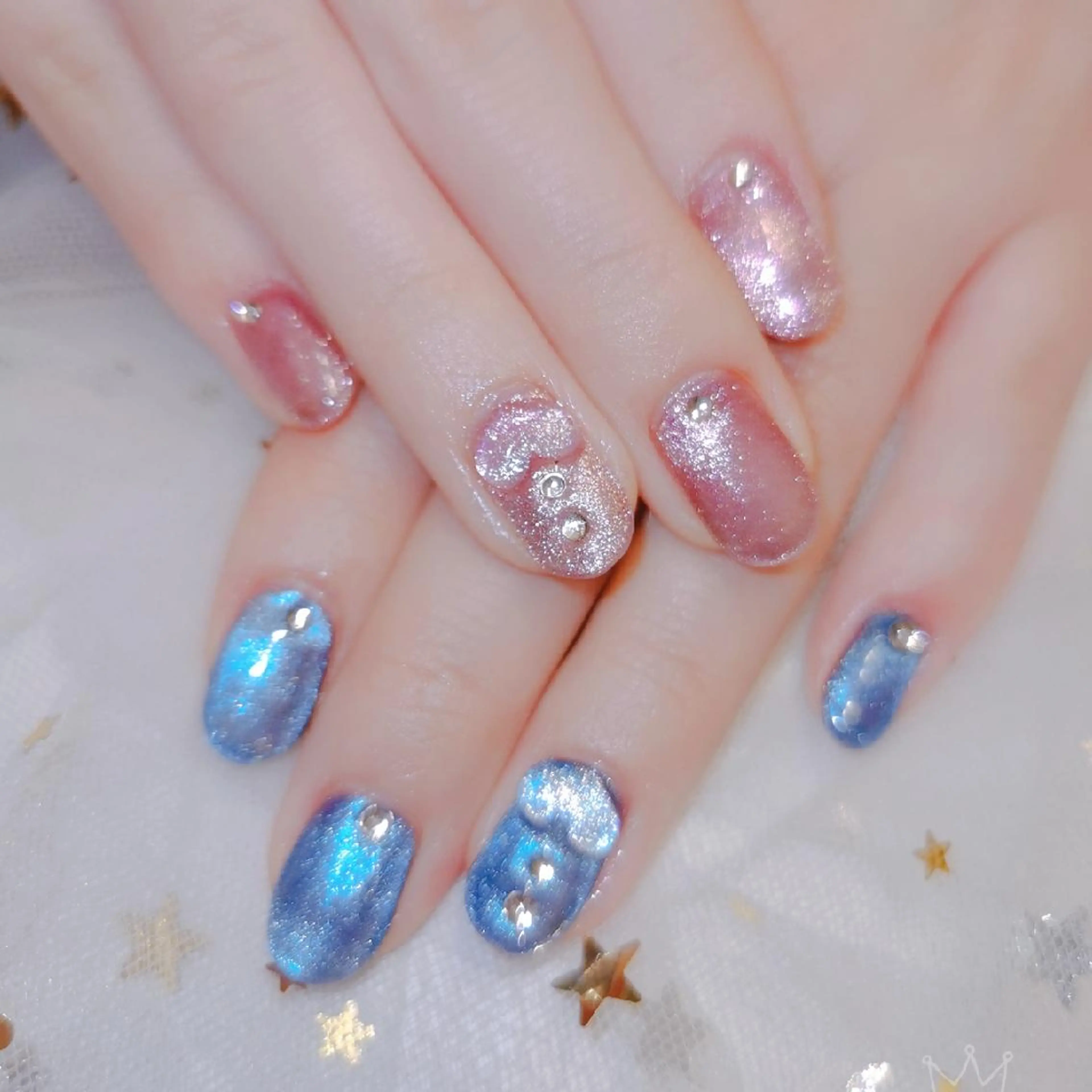 ネイル ネイリストゆか💅 長さだし、深爪矯正のネイルデザイン