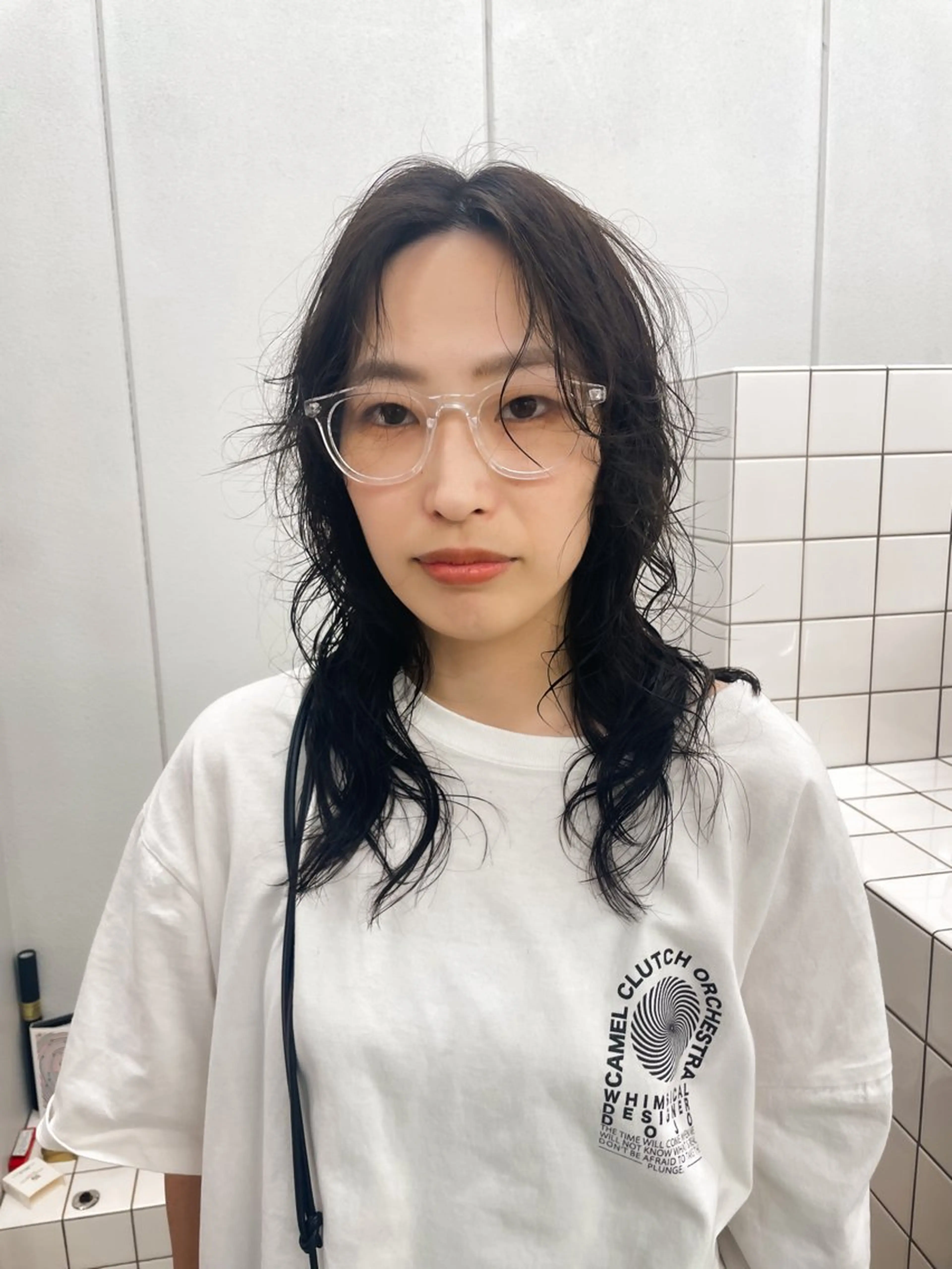 ミディアム パーマ カット パーマ 関 京磨のヘアスタイル