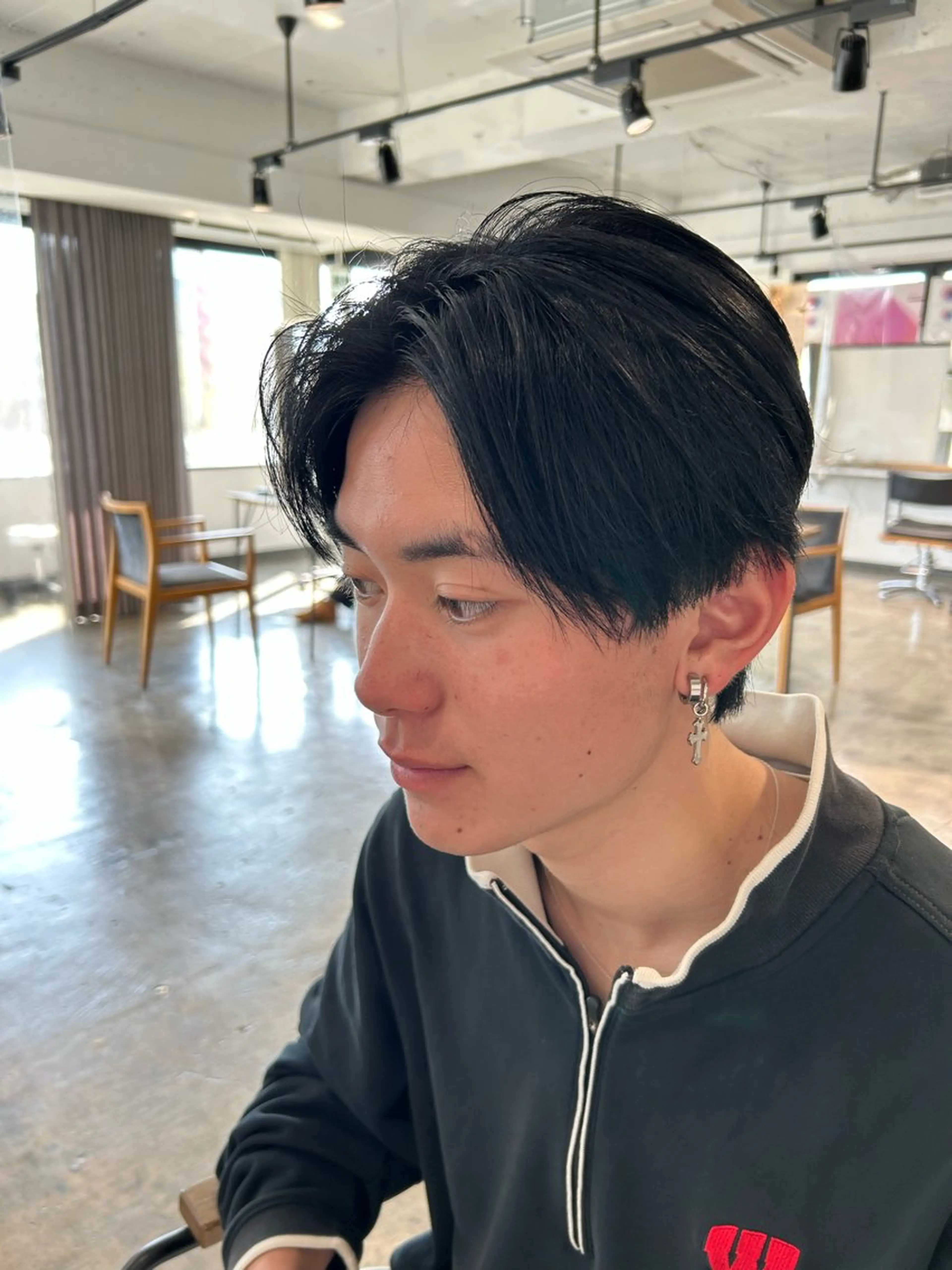 ☔️梅雨時期おすすめ☔️メンズカット➕ナチュラルストレートパーマ✨の写真