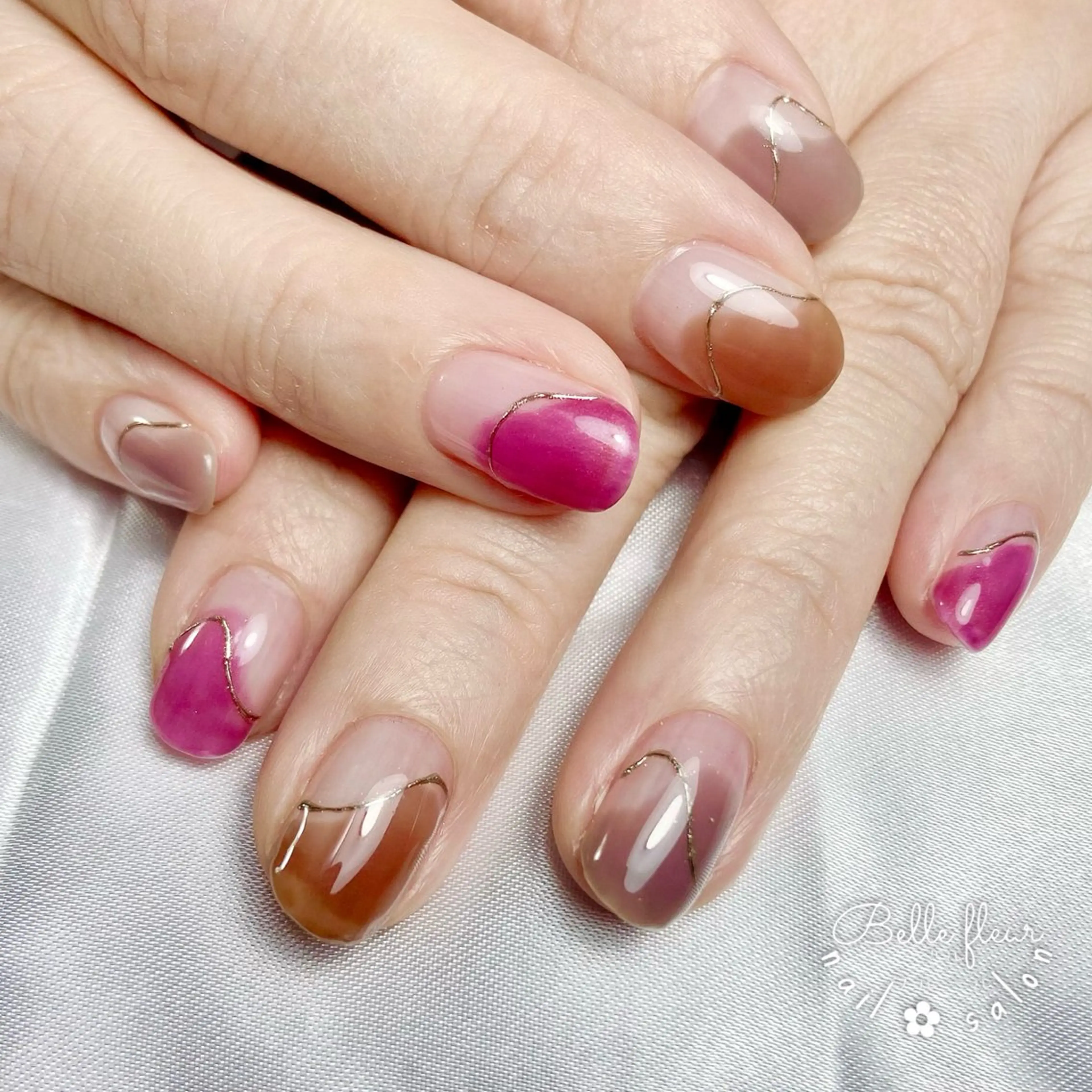 ネイル ハンドネイル ﾈｲﾙｻﾛﾝ Bellefleurのネイルデザイン