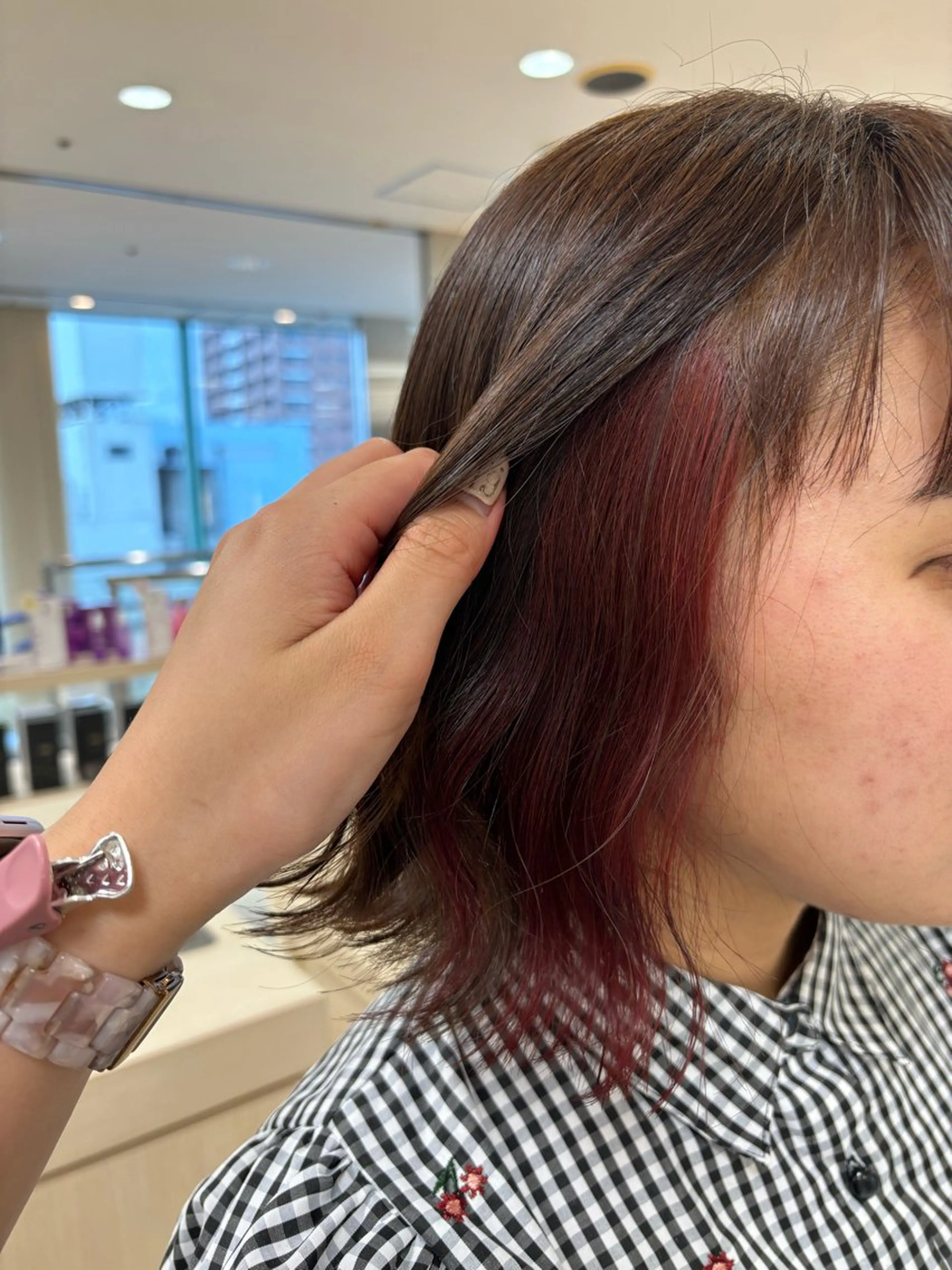 【12月ご新規様限定🎄】インナーカラー➕ツヤツヤ水トリートメント💧✨️の写真