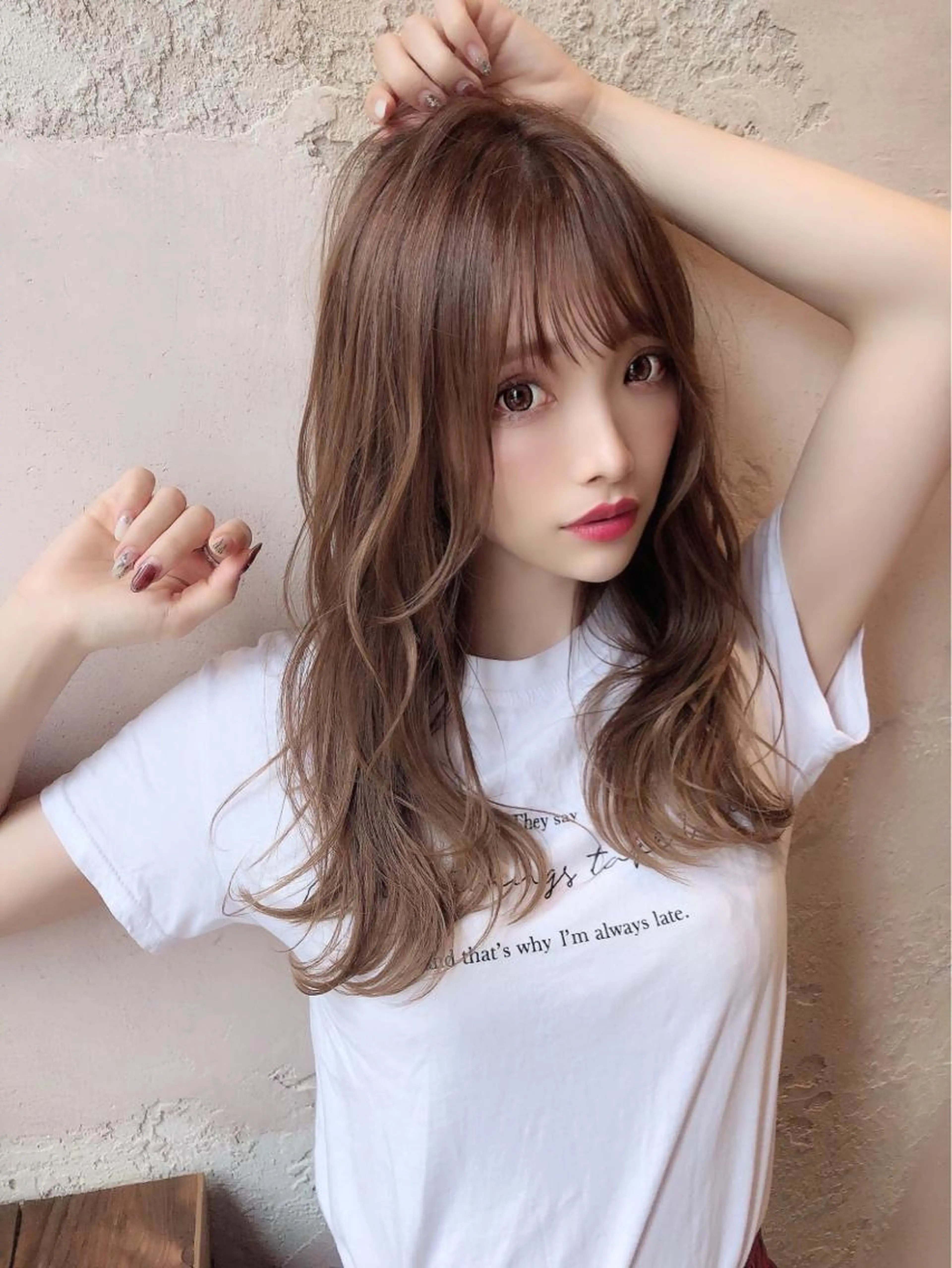 【❤️いつも以上に可愛くなりたい方❤️】「最新透け感カラー💕」＋小顔可愛く収まるカット💕＋美髪トリートメント❤️の写真