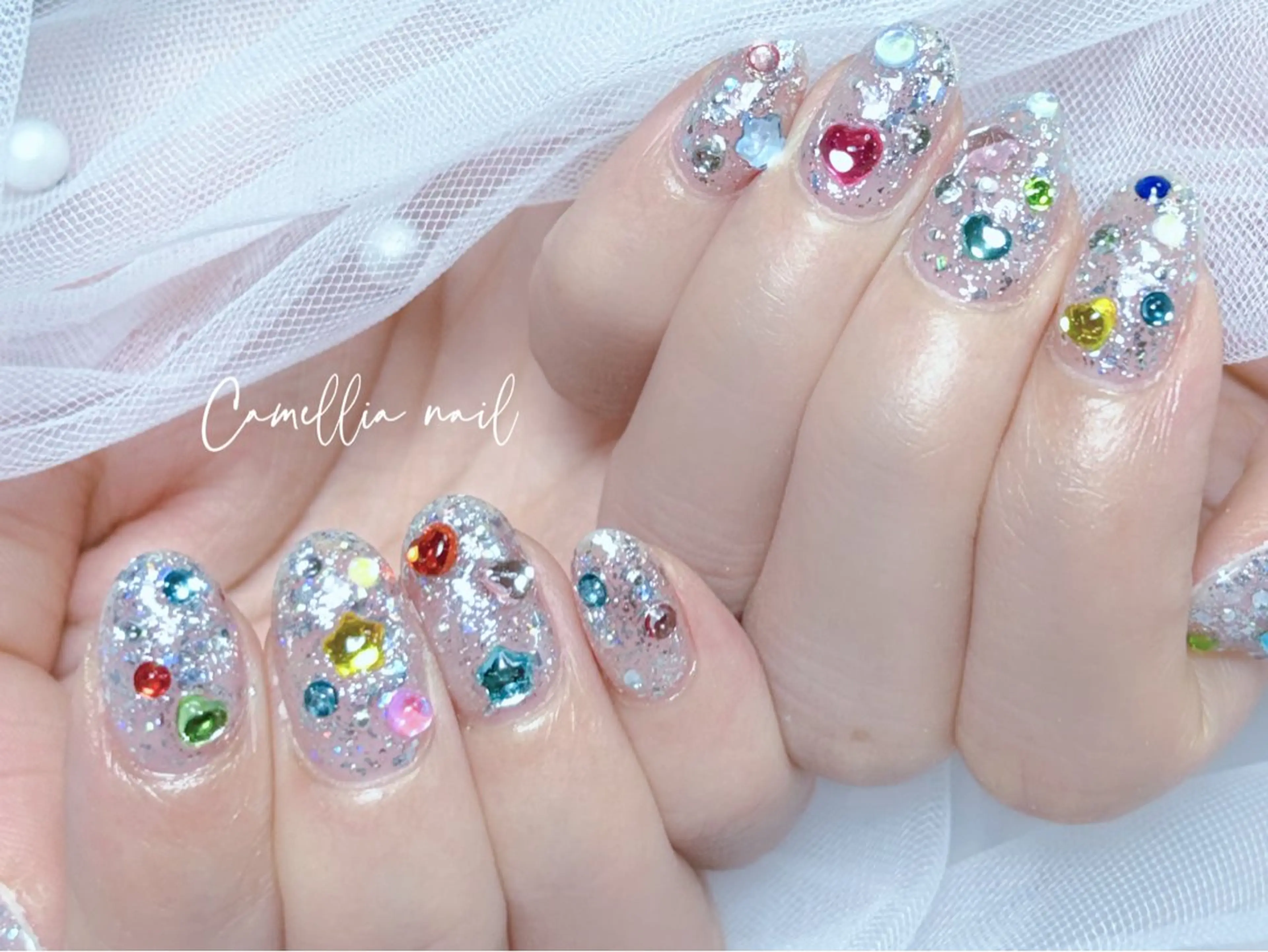 ネイル Camellia 長さだし& デザインのネイルデザイン