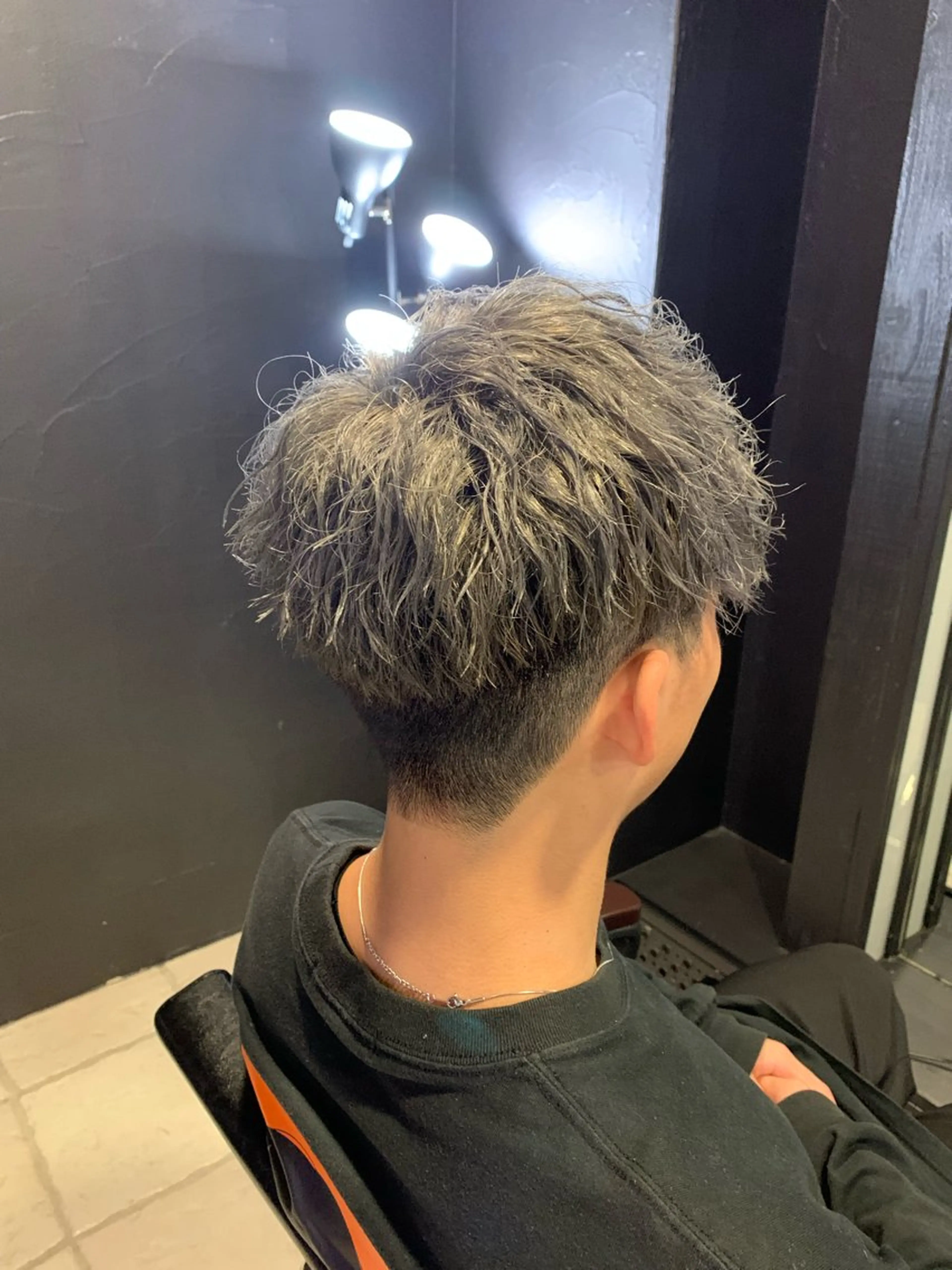 ショート メンズ カット パーマ ヘアセット メンズパーマ/難波/ 心斎橋　室園亮佑のヘアスタイル