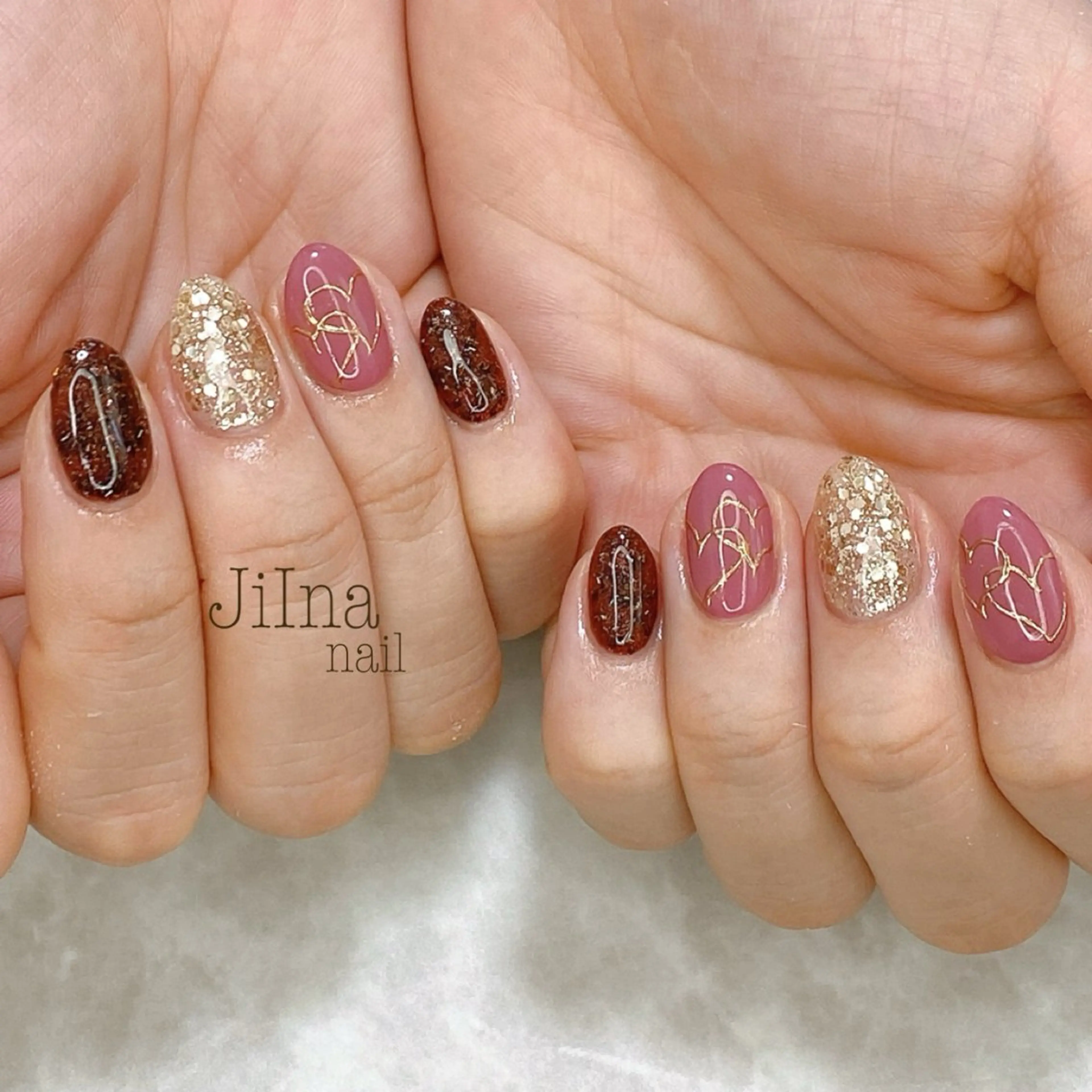ネイル 持ち込み JiIna nailのネイルデザイン