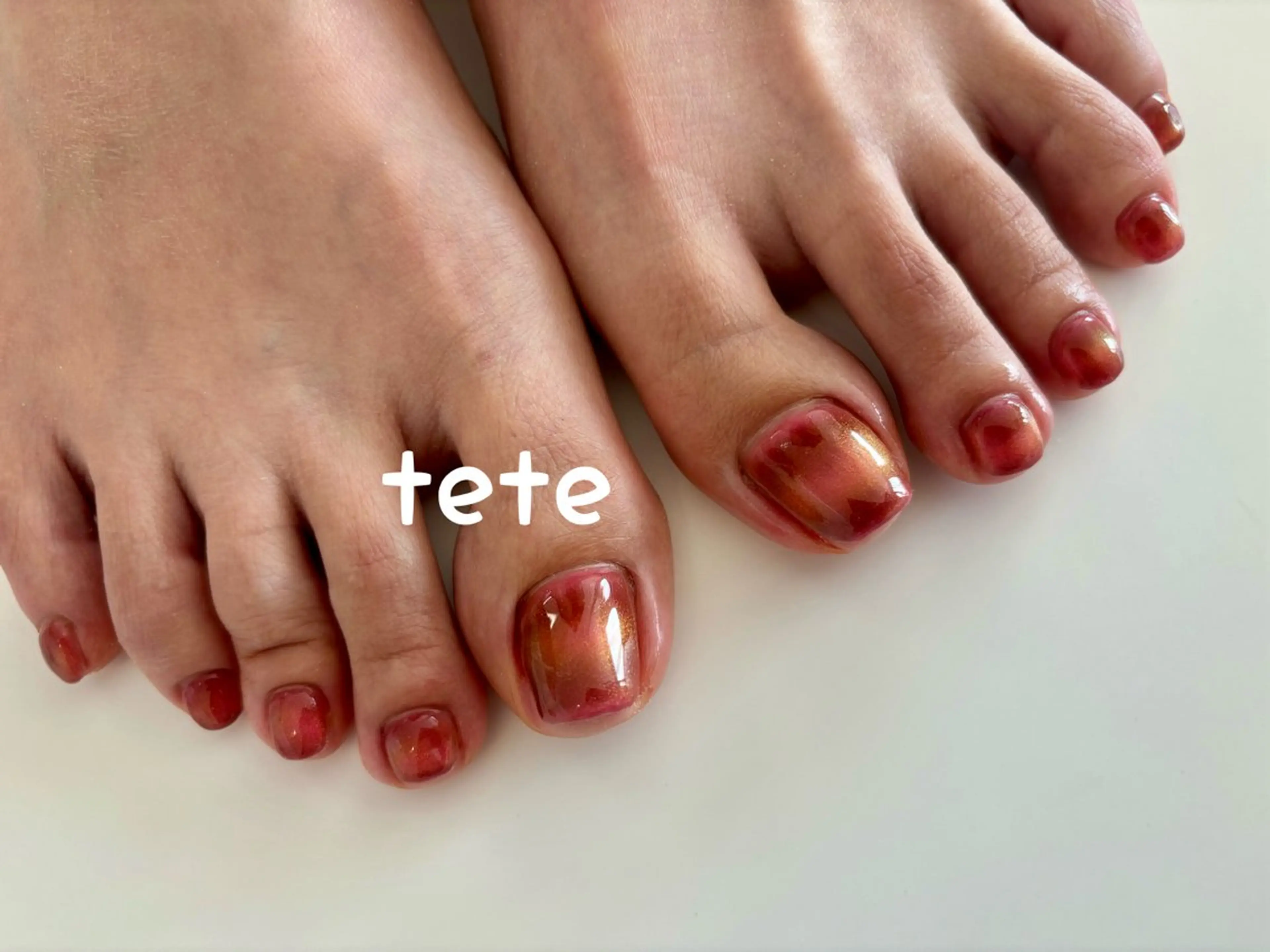 ネイル ピンク tete __のネイルデザイン