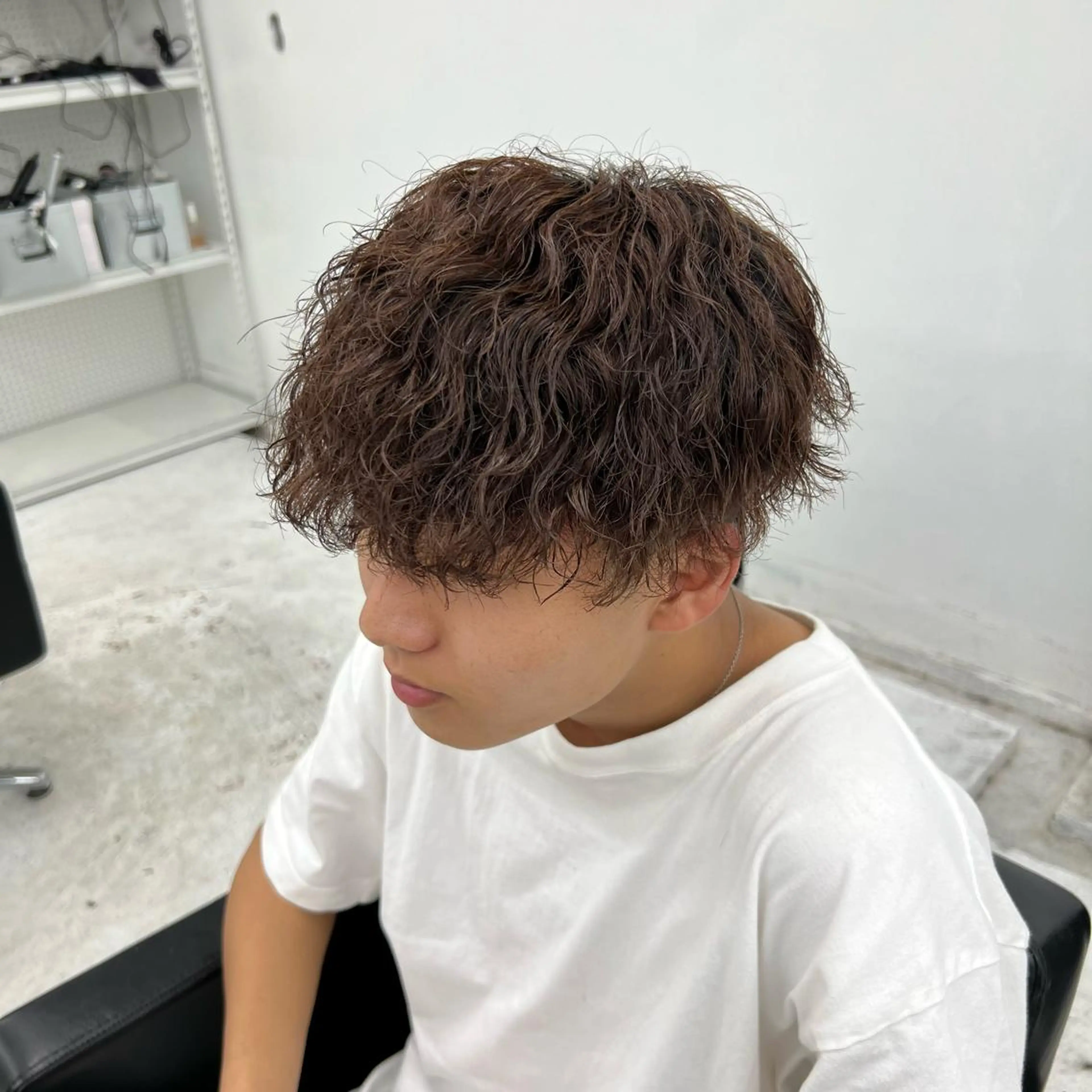 ショート パーマ 豊崎 佑輔のヘアスタイル