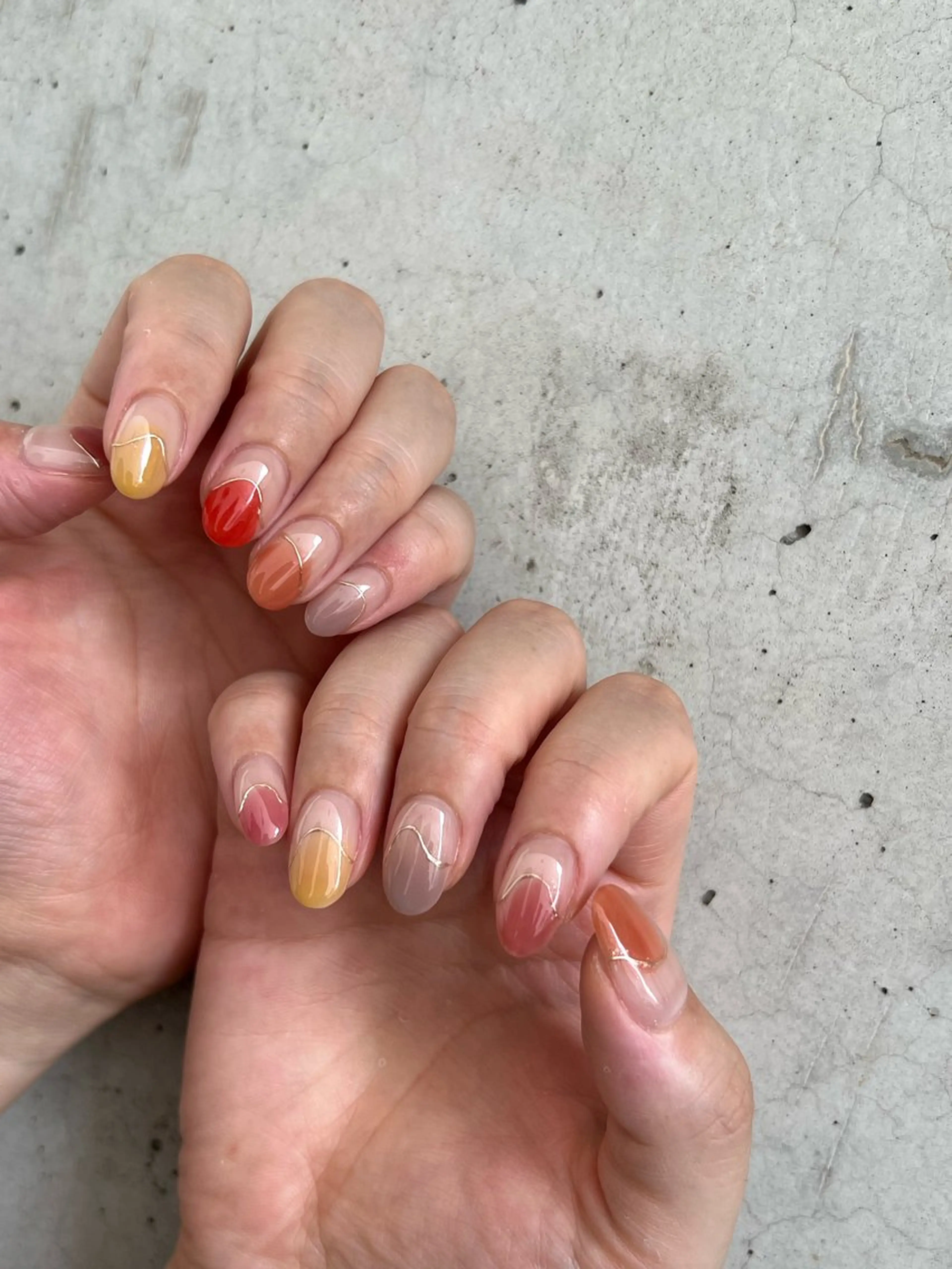 ネイル 持ち込み ニュアンスネイル Charme. NOBUKOのネイルデザイン