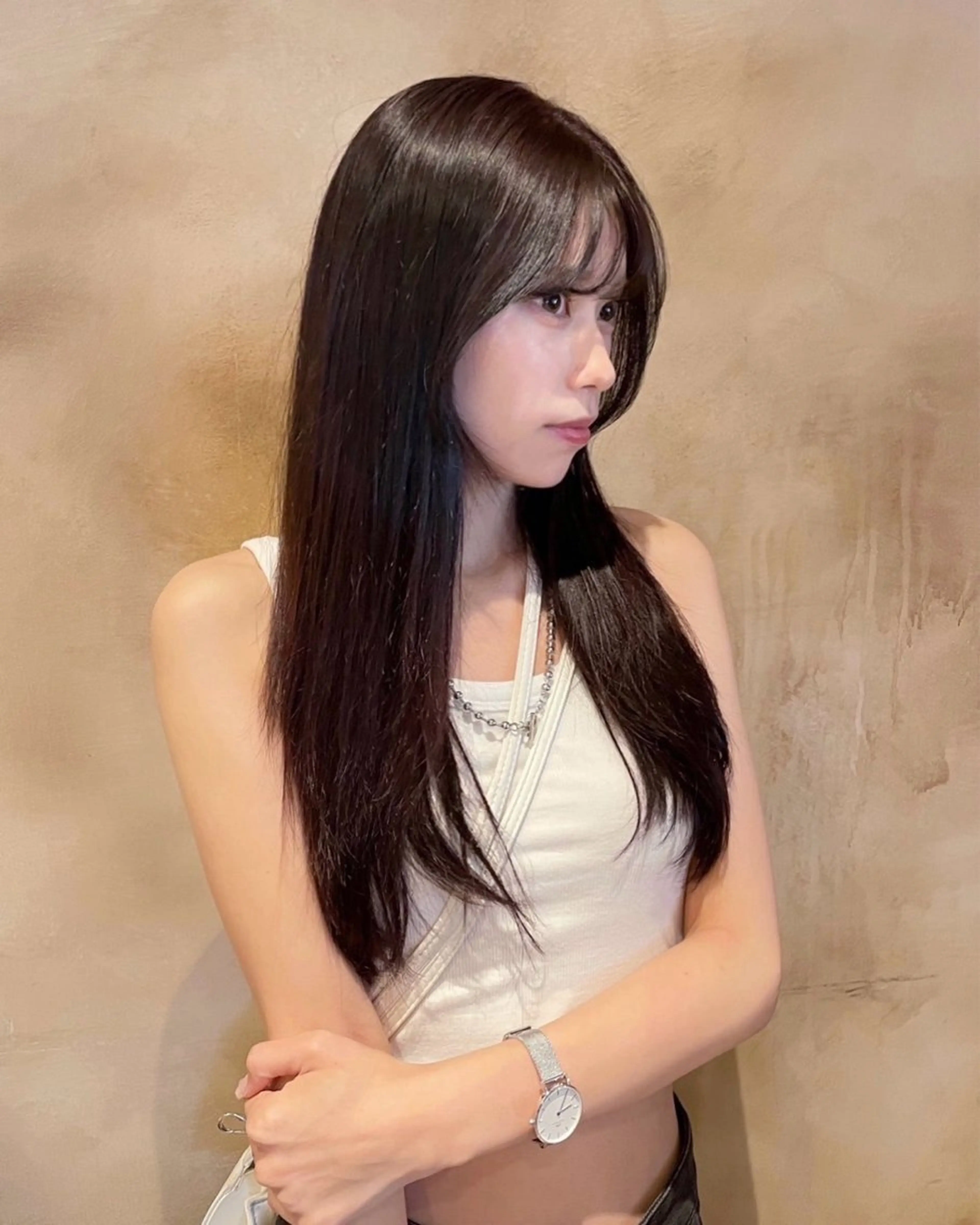 ロング カラー ヘアカラー トリートメント zina 難波所属・Zina難波/ 韓国ヘア🐰mikuのヘアスタイル