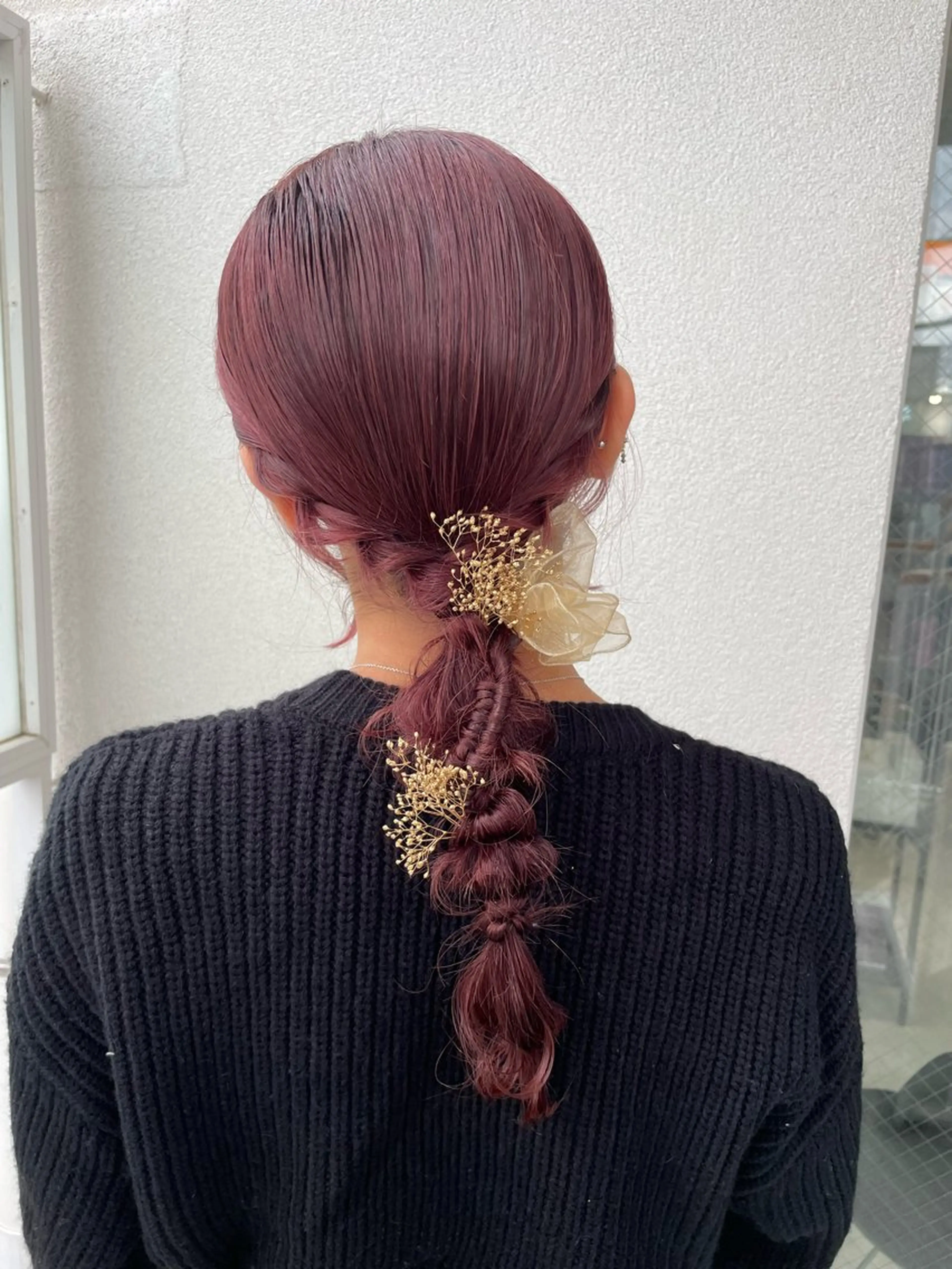 セミロング ヘアアレンジ メンズモテパーマ💙 fuwaのヘアスタイル