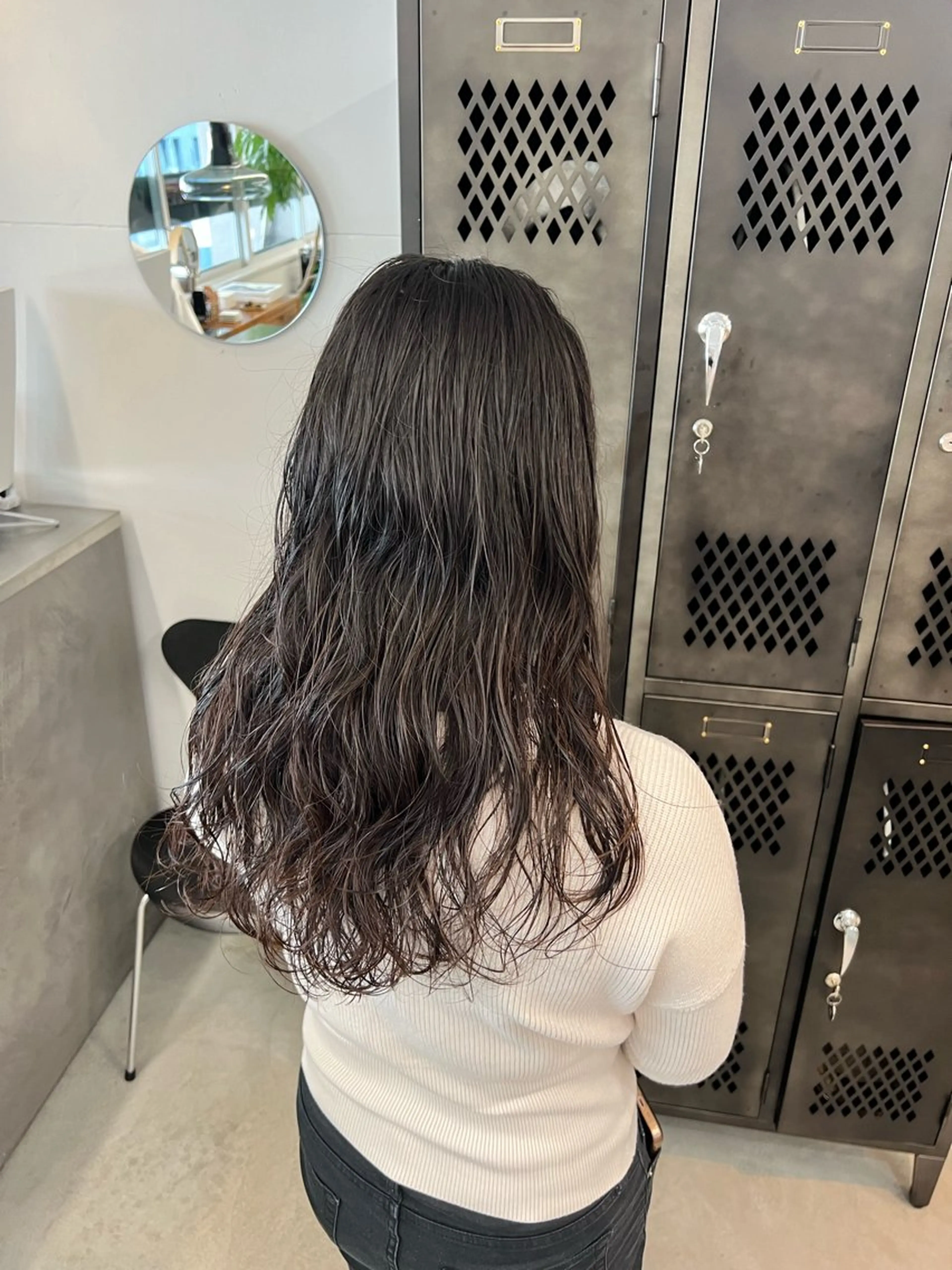 セミロング カット パーマ INORI /フェイスレイヤーのヘアスタイル