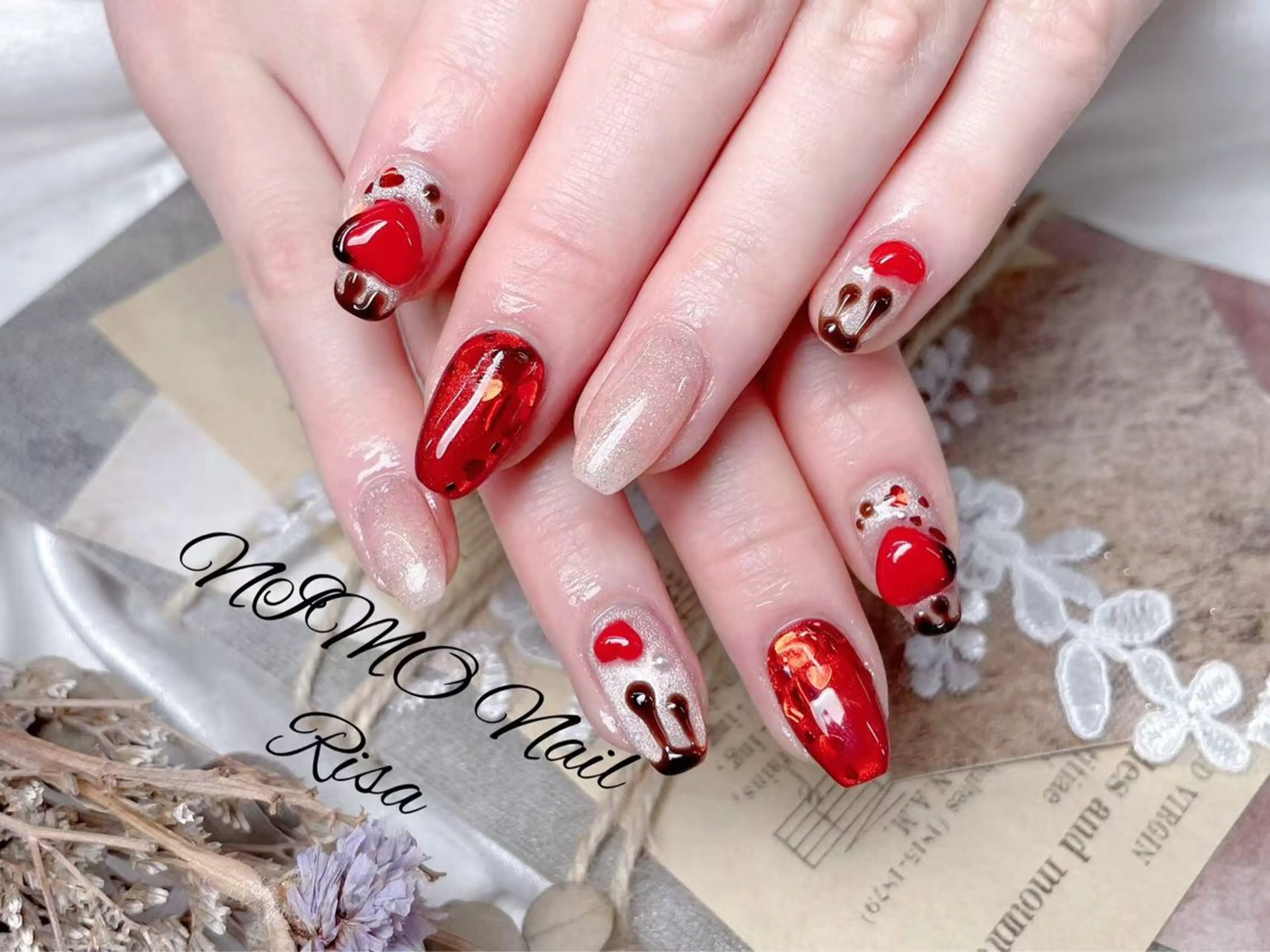 大人气✨持ち込みデザイン（オフ無料ケア込み）6本までデザインokです（デザインによって価格が異なります)の写真