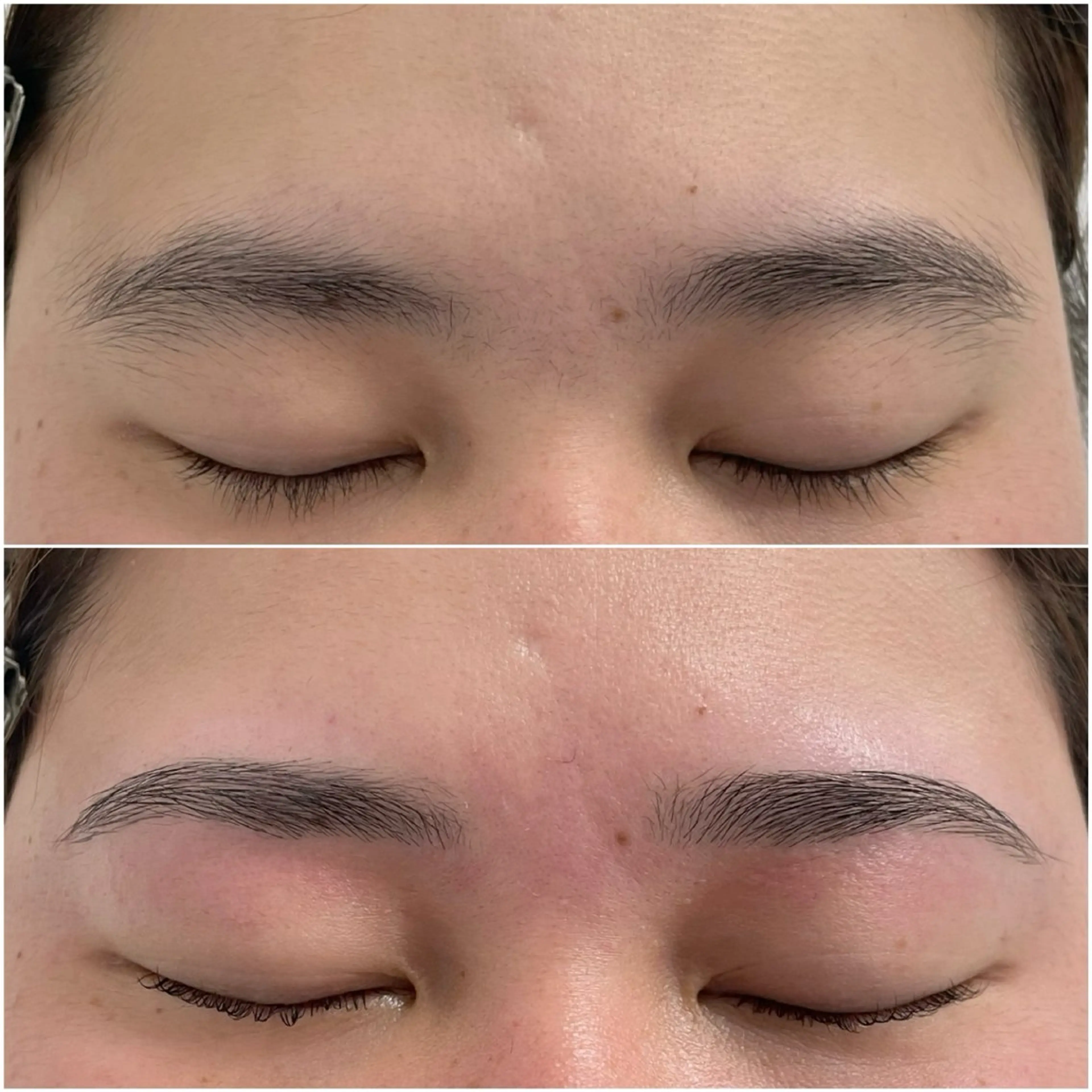 顔分析＋アイブロウWaxの写真