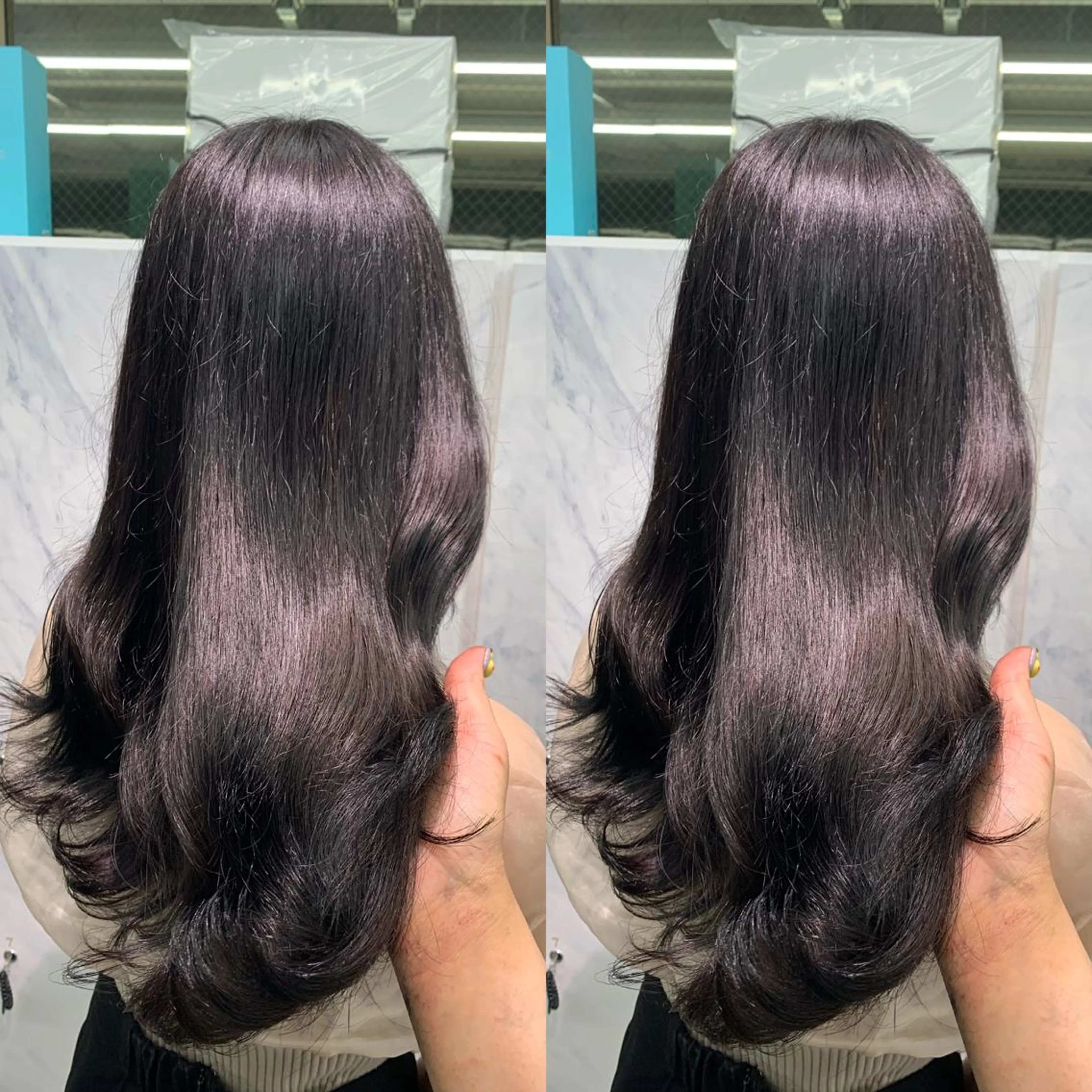 セミロング カット ヘアカラー トリートメント プルエクステ 🖤MIYUのヘアスタイル