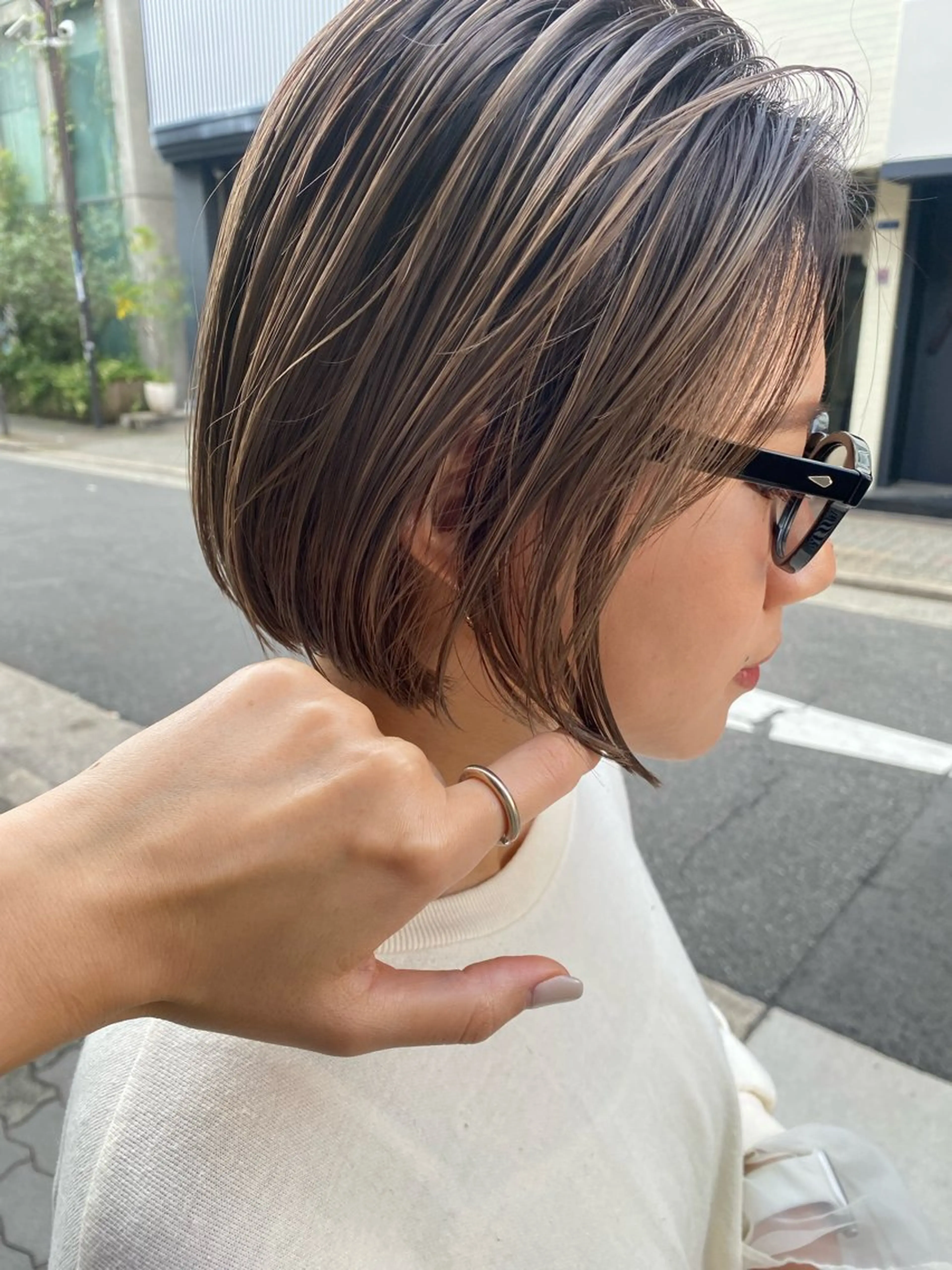 ショート 撮影モデル analogue所属・u harukaのヘアスタイル