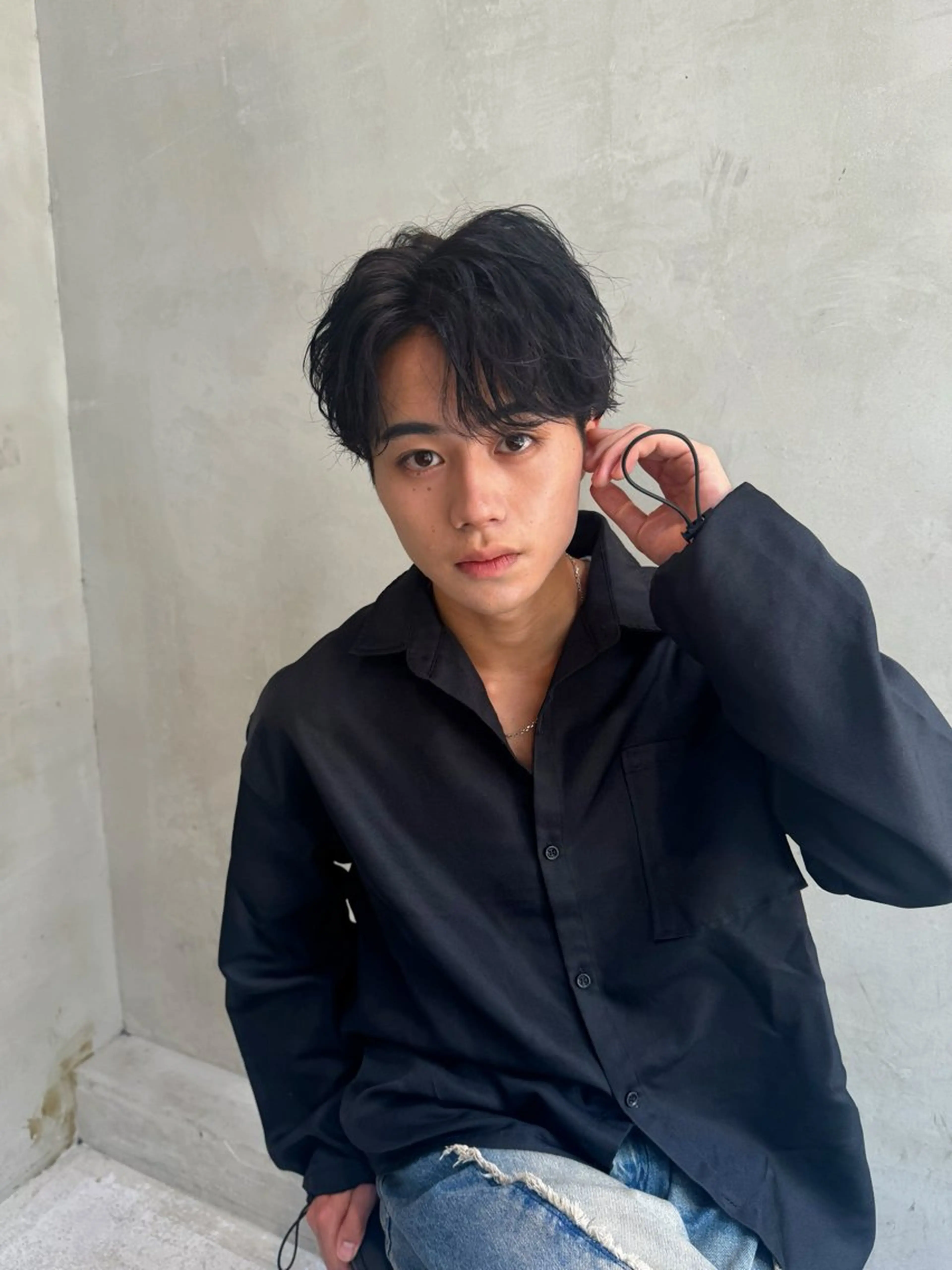 ショート メンズ カット パーマ トリートメント セット苦手メンズ救済 職人kouta🪽のヘアスタイル