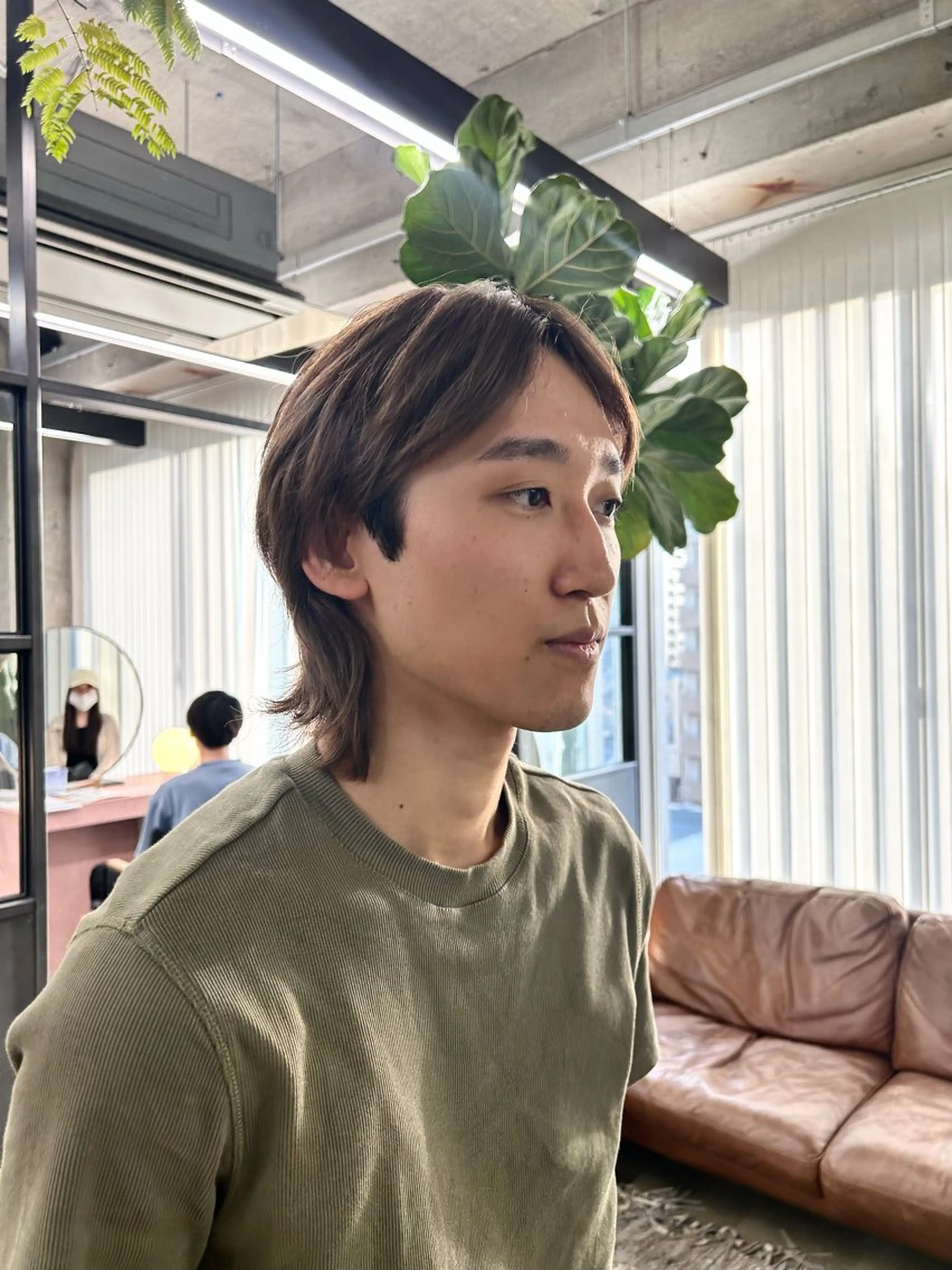 メンズ アイブロウ 松井ゆら/ 酸性ストレート/暖色のヘアスタイル