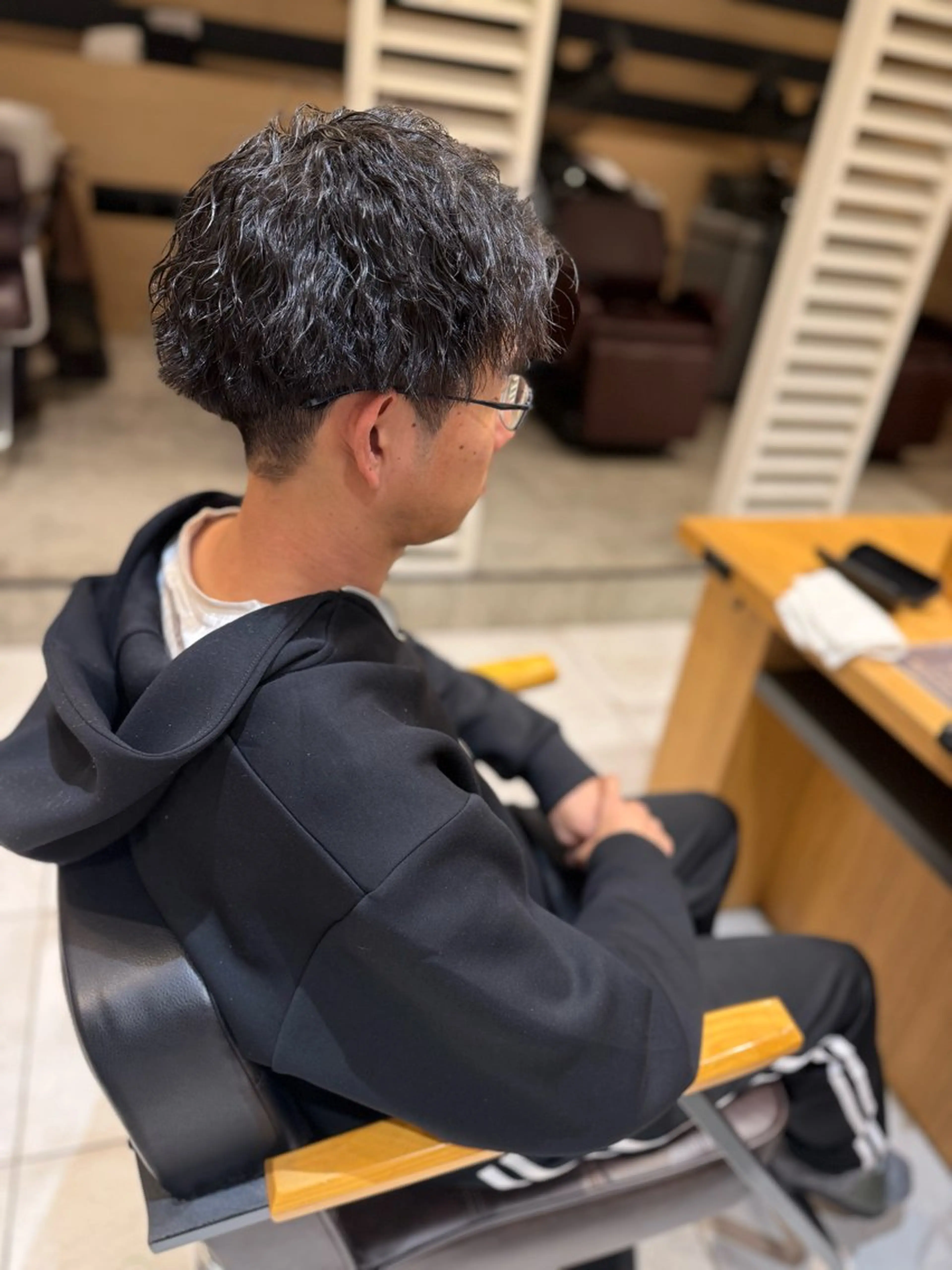 ショート パーマ メンズ カット パーマ カラー特化美容師🩷 マインのヘアスタイル