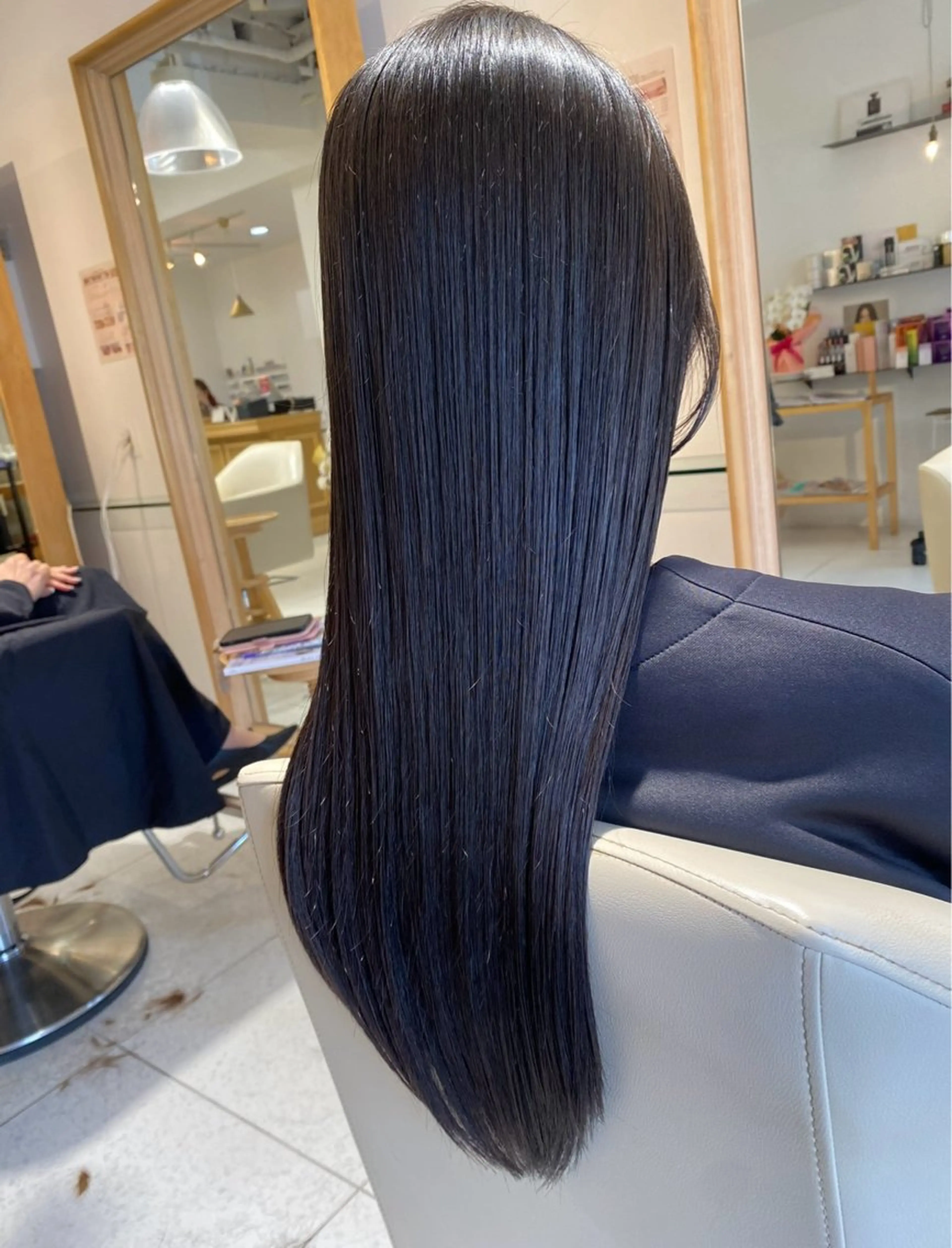 セミロング カラー カット ヘアカラー トリートメント 安永 涼のヘアスタイル