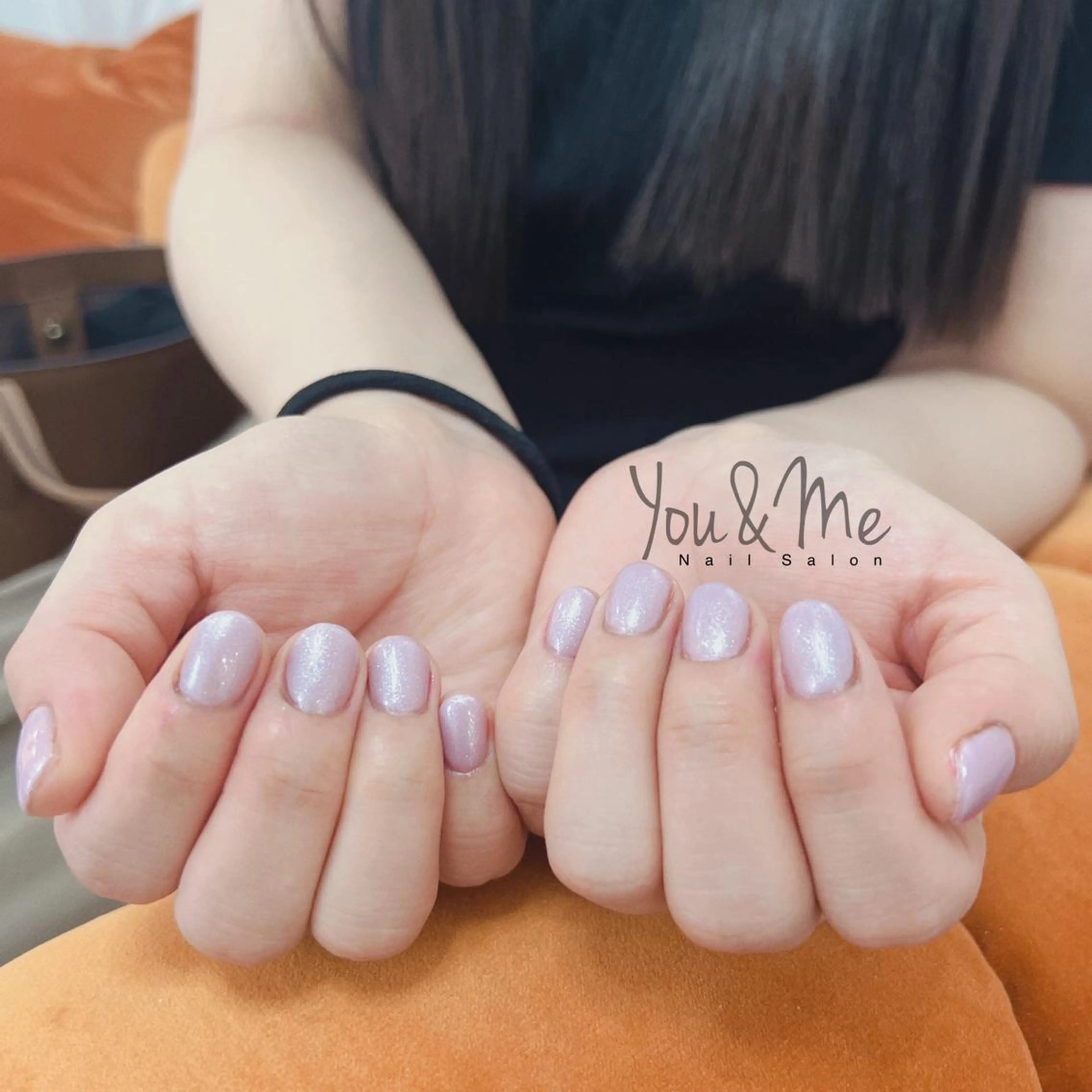 ネイル アートネイル フラッシュネイル フレンチネイル ジェルネイル ガラスフレンチ You&Me Yukiのネイルデザイン