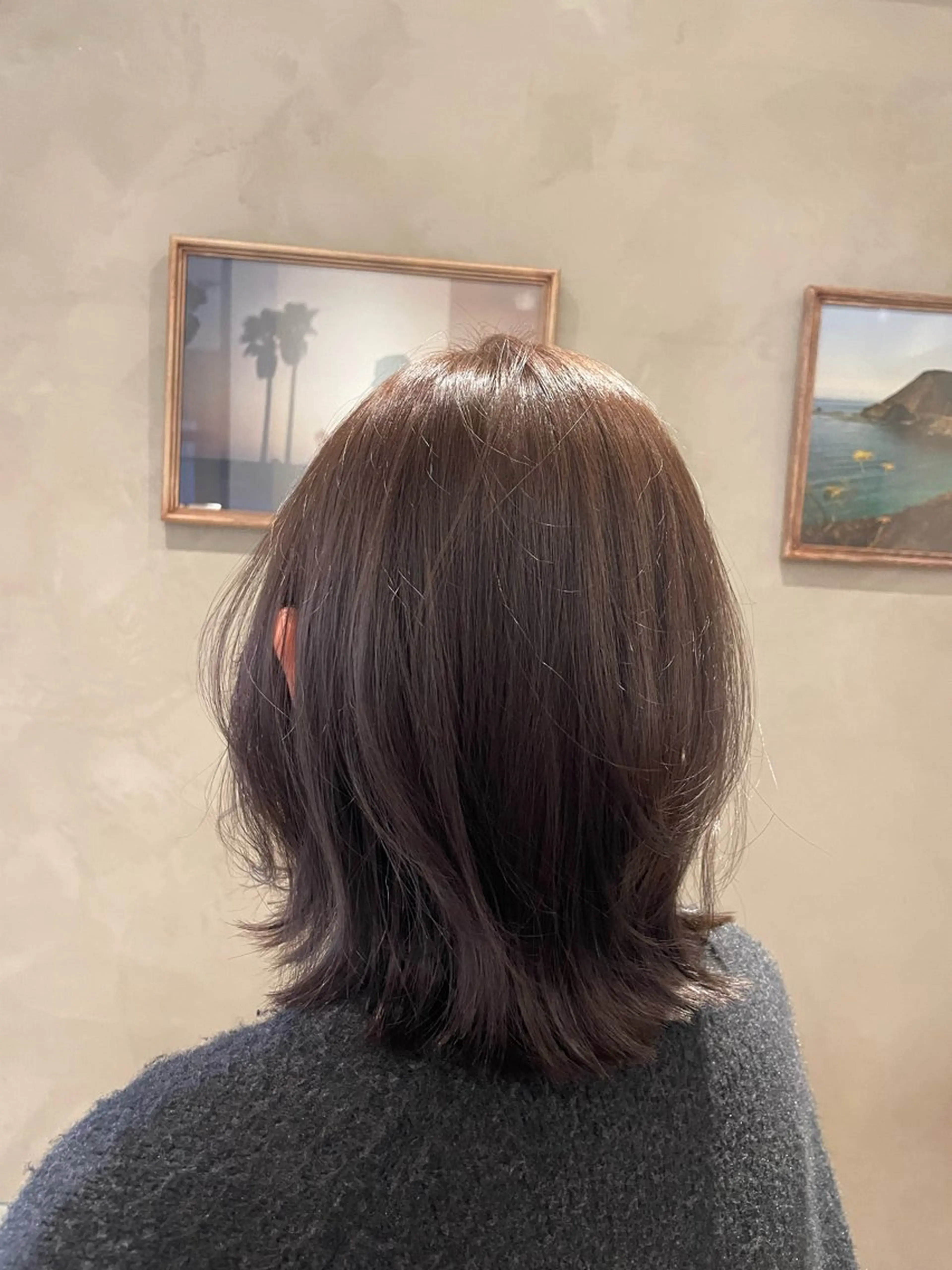 ミディアム カラー カット ヘアカラー トリートメント 新宿 /透明感カラー レイヤー/NANAのヘアスタイル