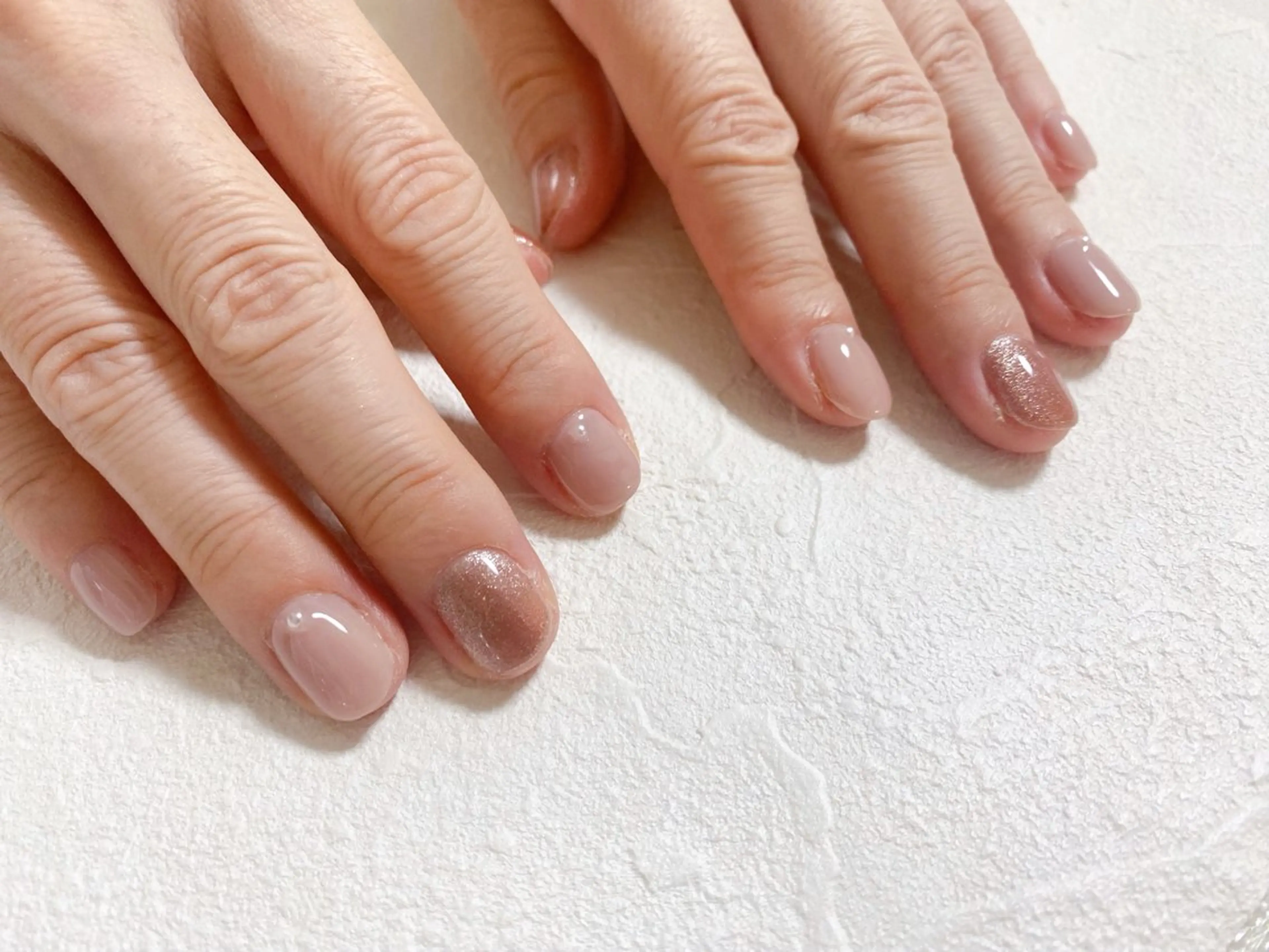 ネイル オーロラネイル フットネイル フレンチネイル ジェルネイル 韓国ネイル ハンドネイル kiki nail たまプラーザのネイルデザイン